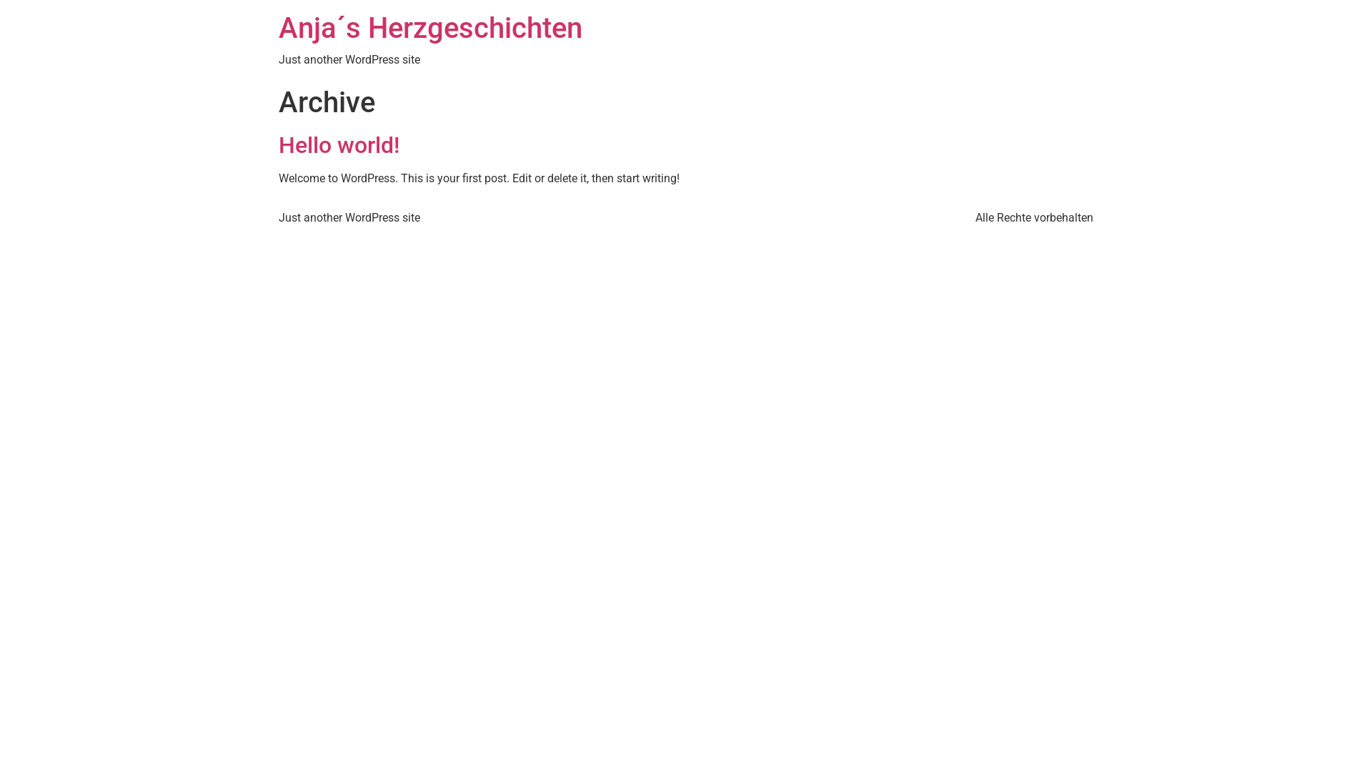 website screenshot of https://anjasherzgeschichten.de/