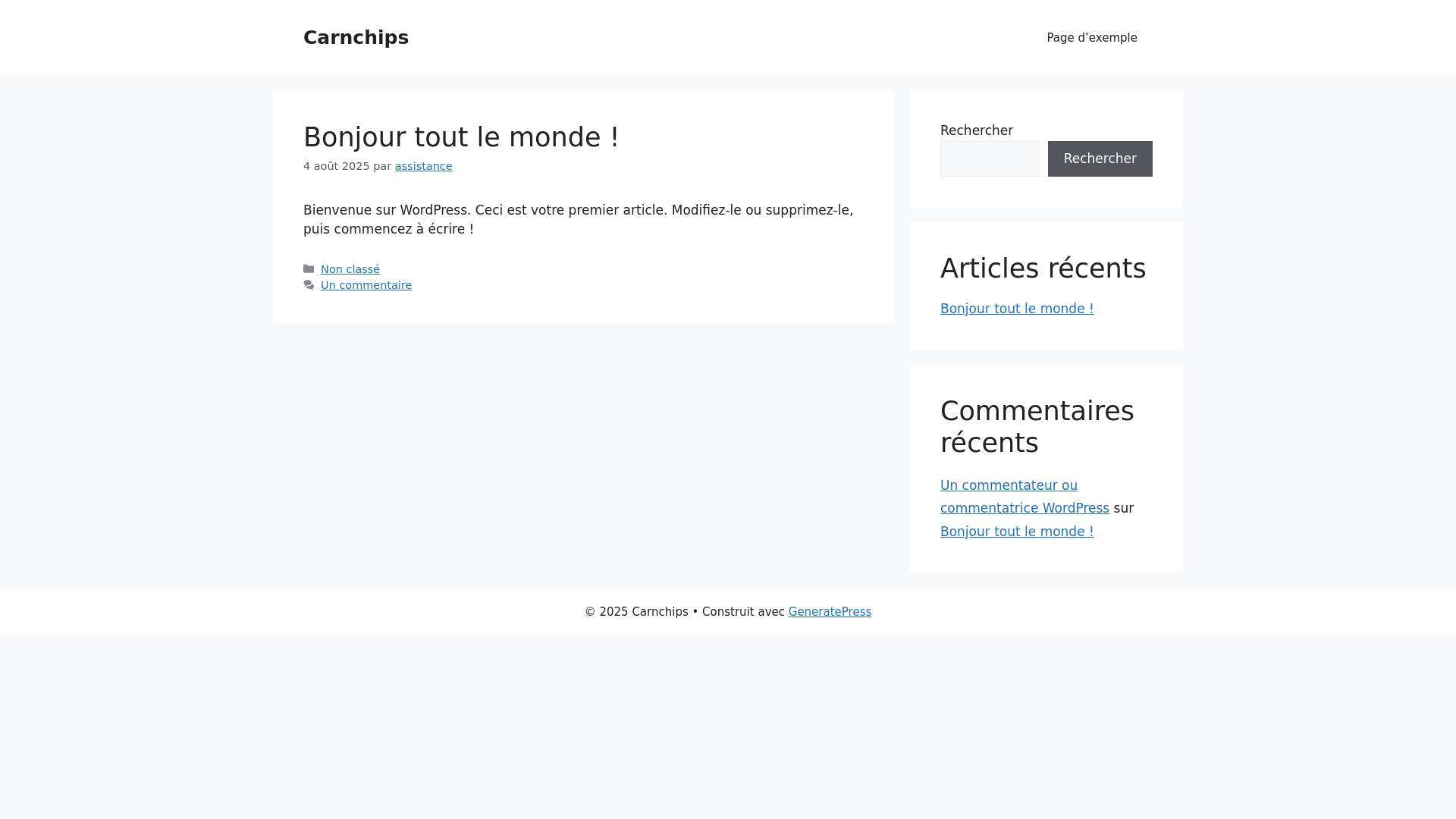 website screenshot of https://carnchips.com/