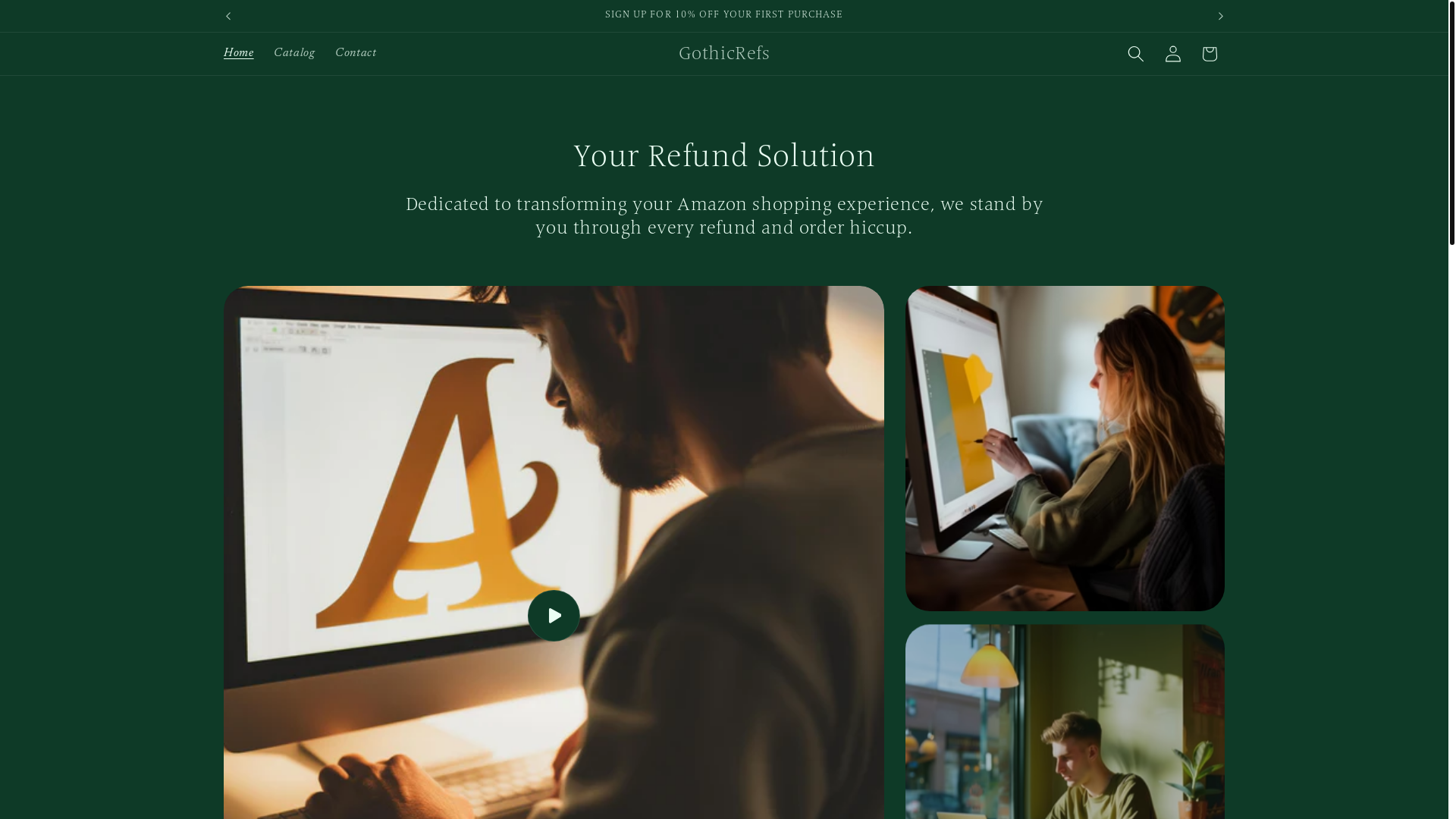 website screenshot of https://gothicrefs.com/