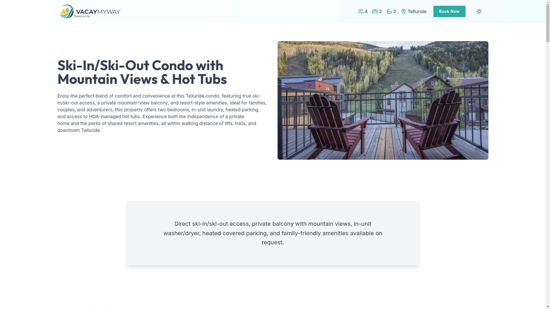 website screenshot of https://telluridesummit.house/