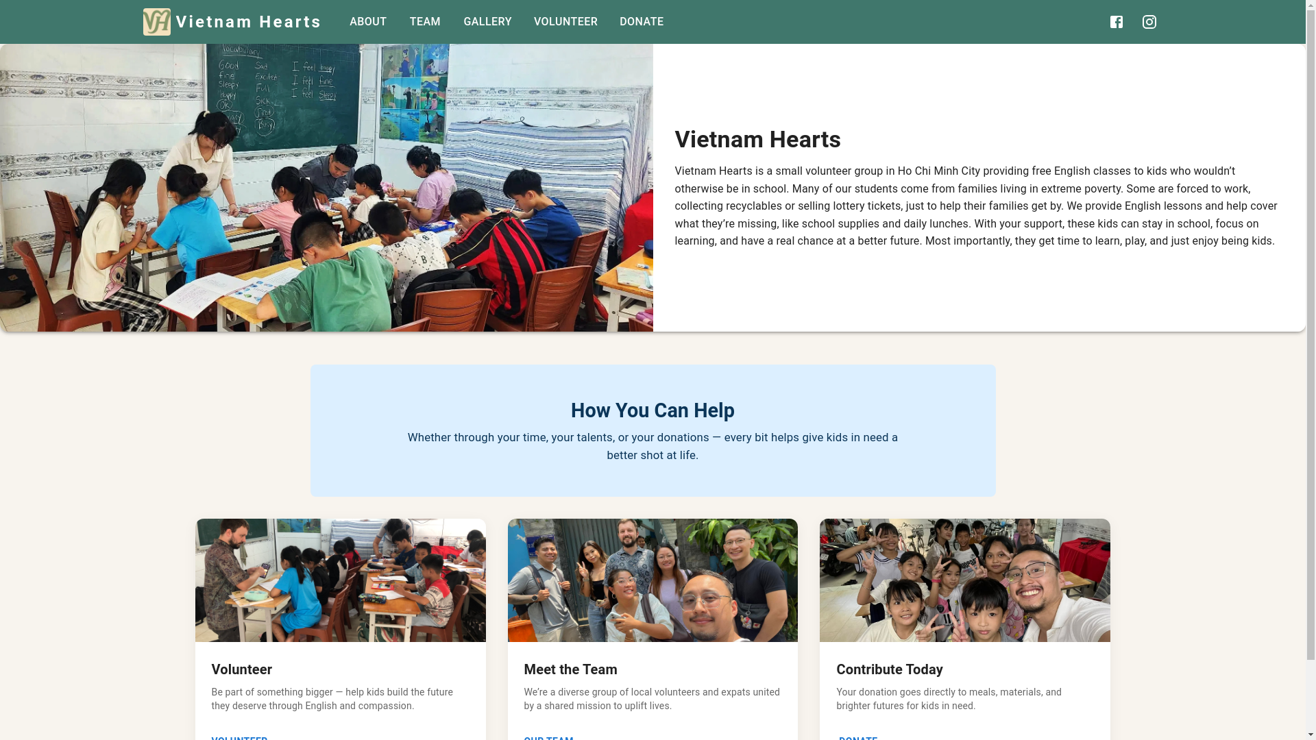 website screenshot of https://vietnamhearts.pages.dev/