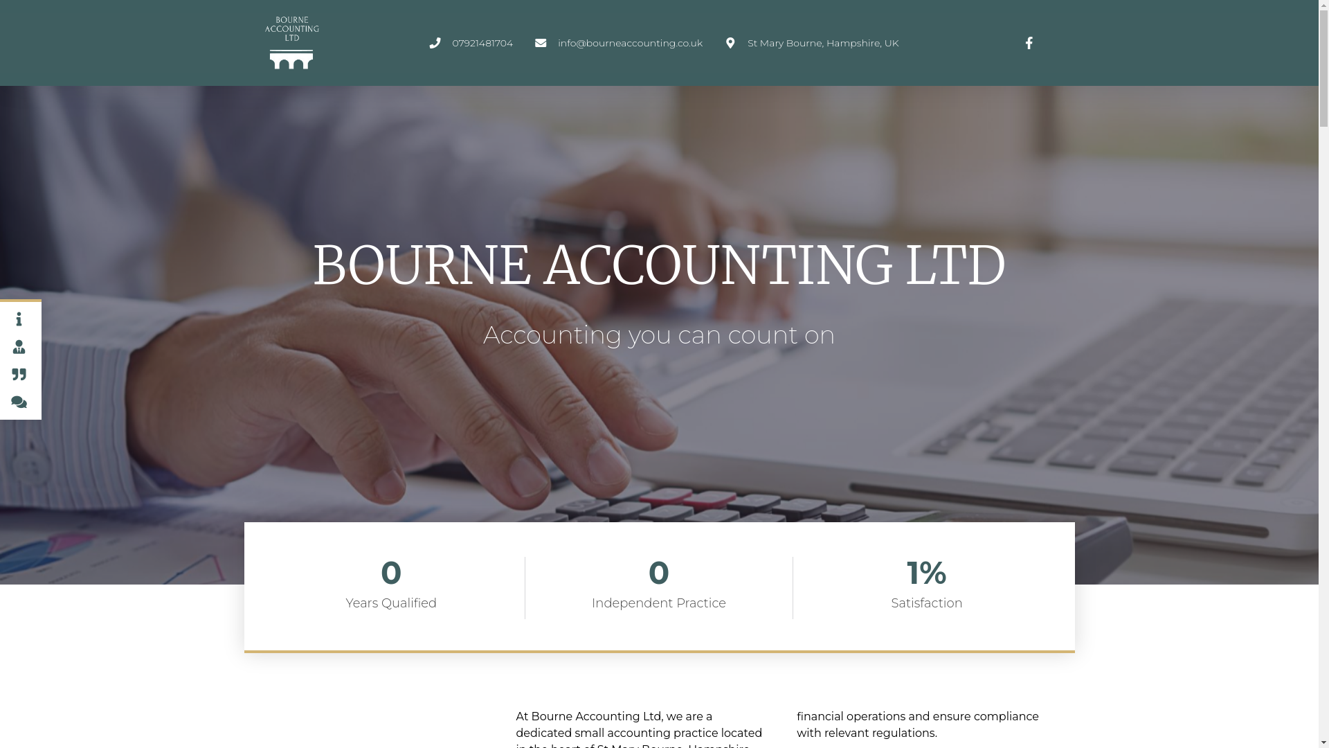 website screenshot of https://bournevalley-accounting.co.uk/