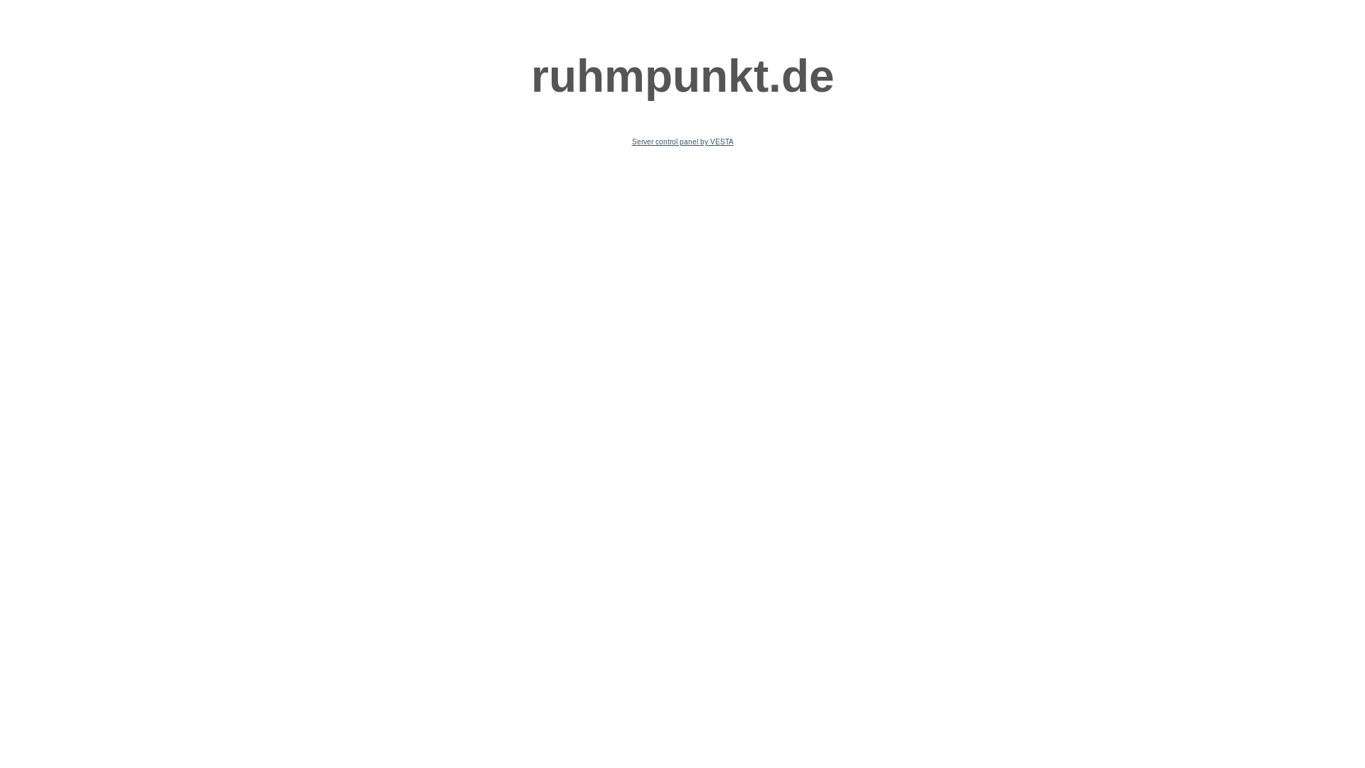 website screenshot of https://ruhmpunkt.de/
