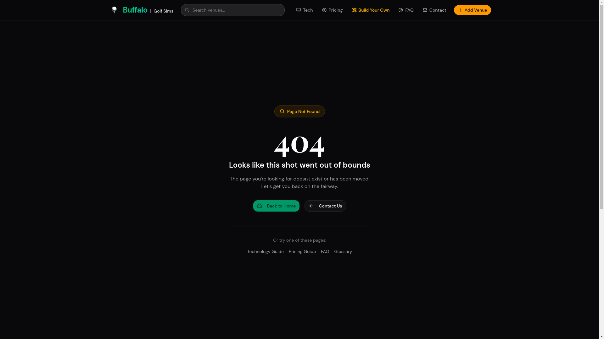 website screenshot of https://localgolfsims.com/