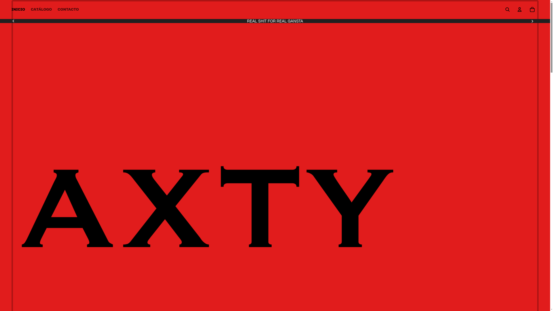 website screenshot of https://axtyclothes.com/