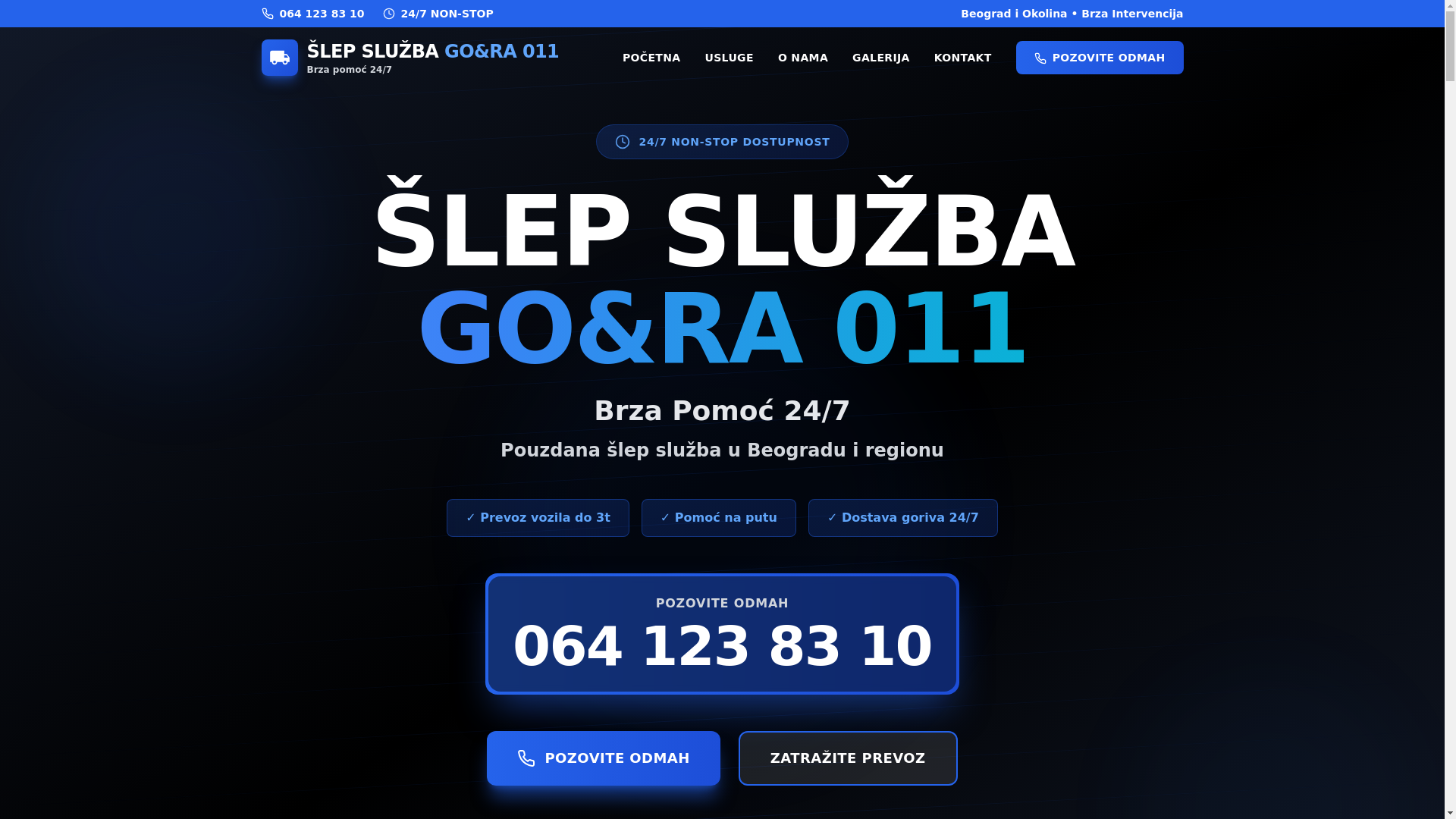 website screenshot of https://slepsluzbabagora011.com/