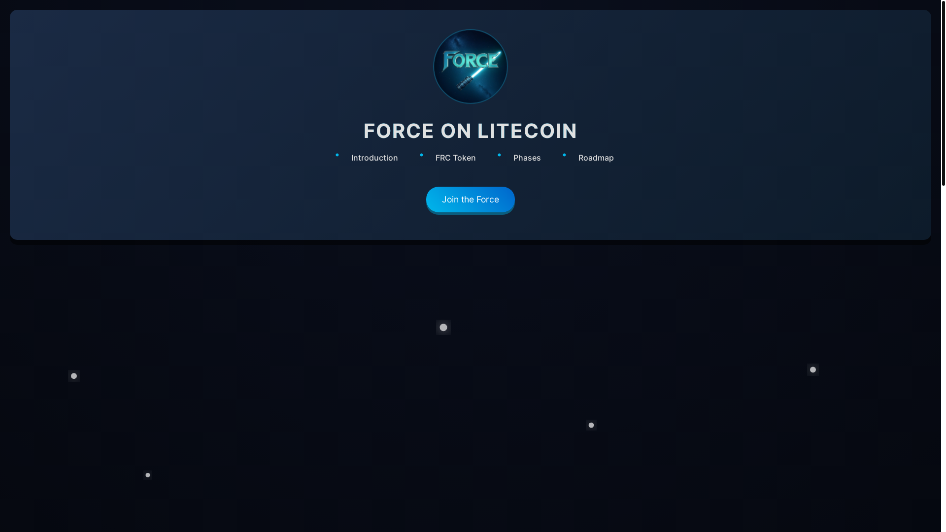 website screenshot of https://forcelitecoin.com/