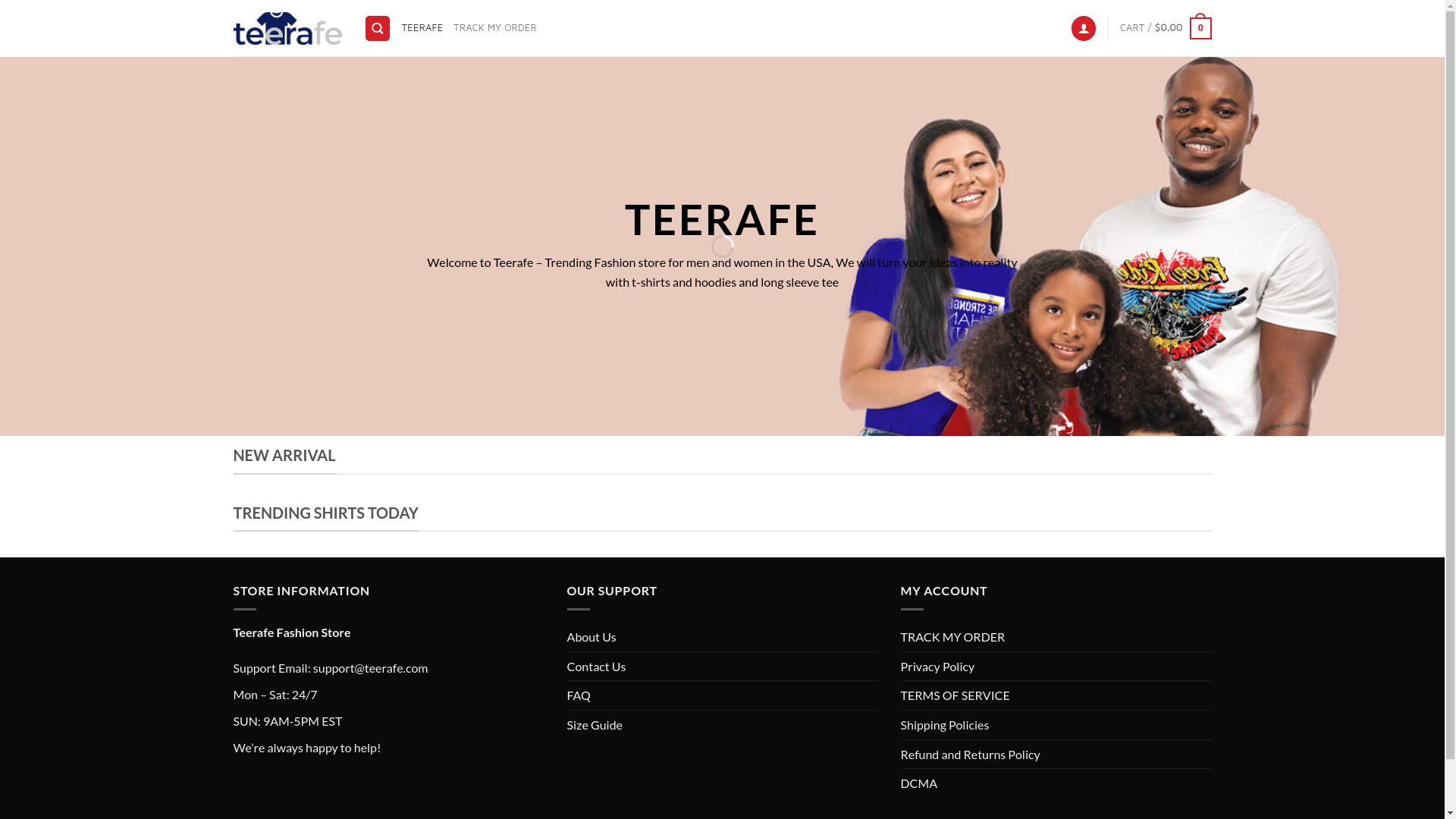 website screenshot of https://teerafe.com/