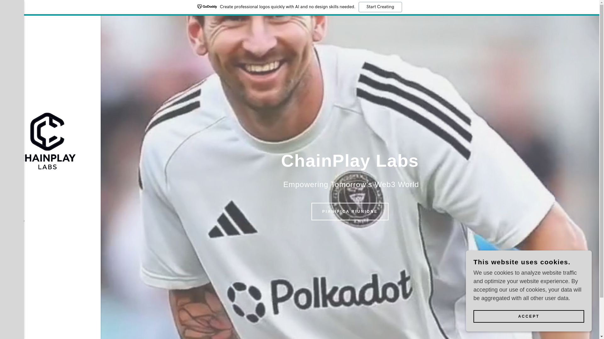website screenshot of https://chainplaylabs.io/