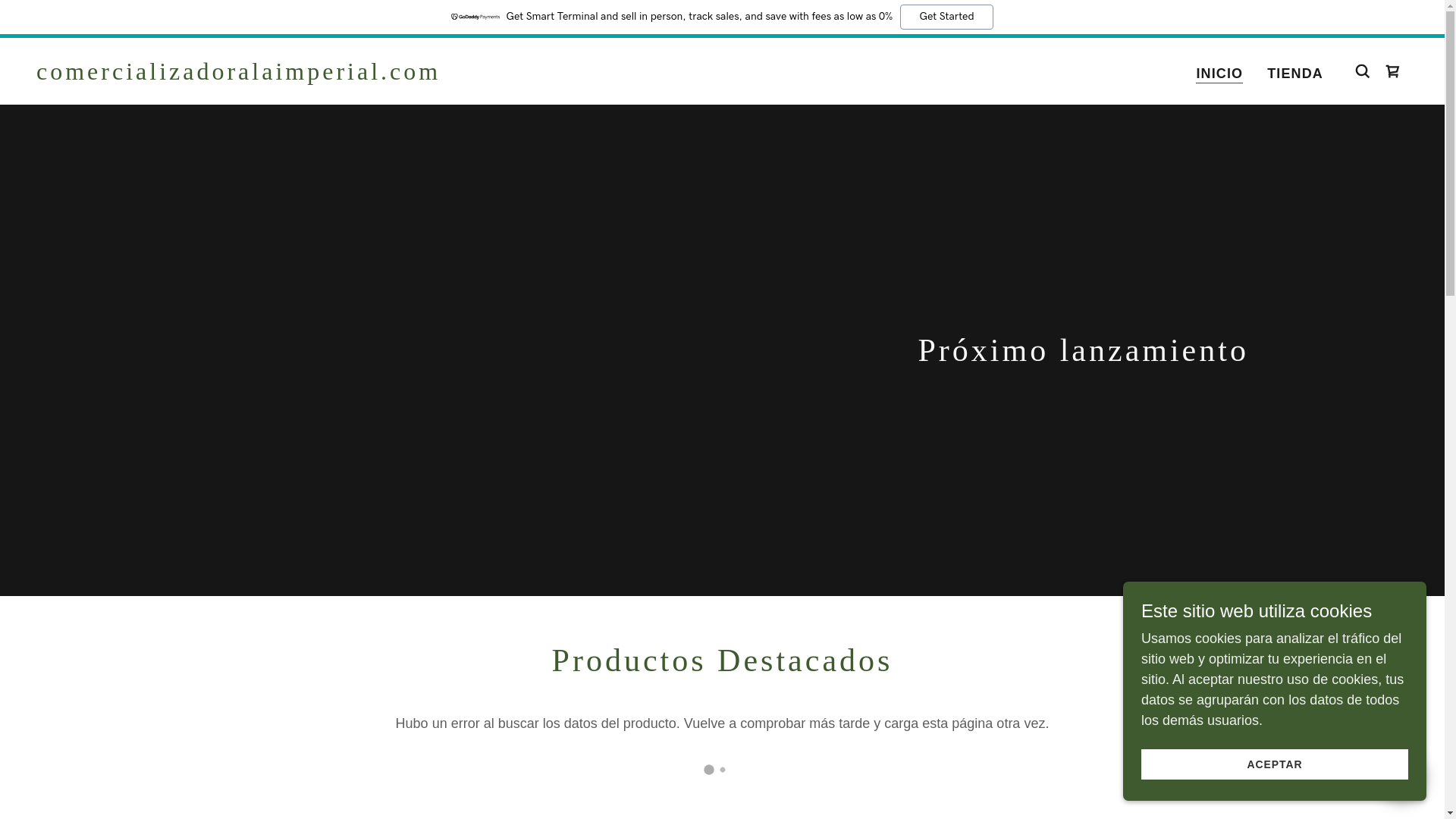 website screenshot of https://comercializadoralaimperial.com/