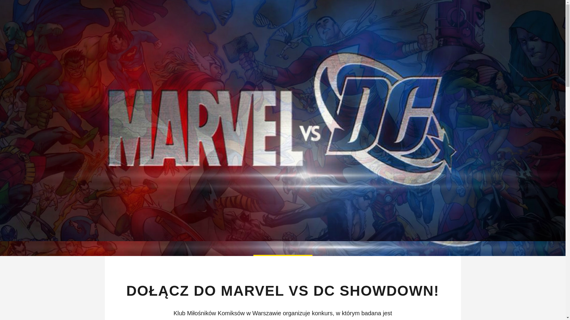 website screenshot of https://marvel-vs-dc.pl/