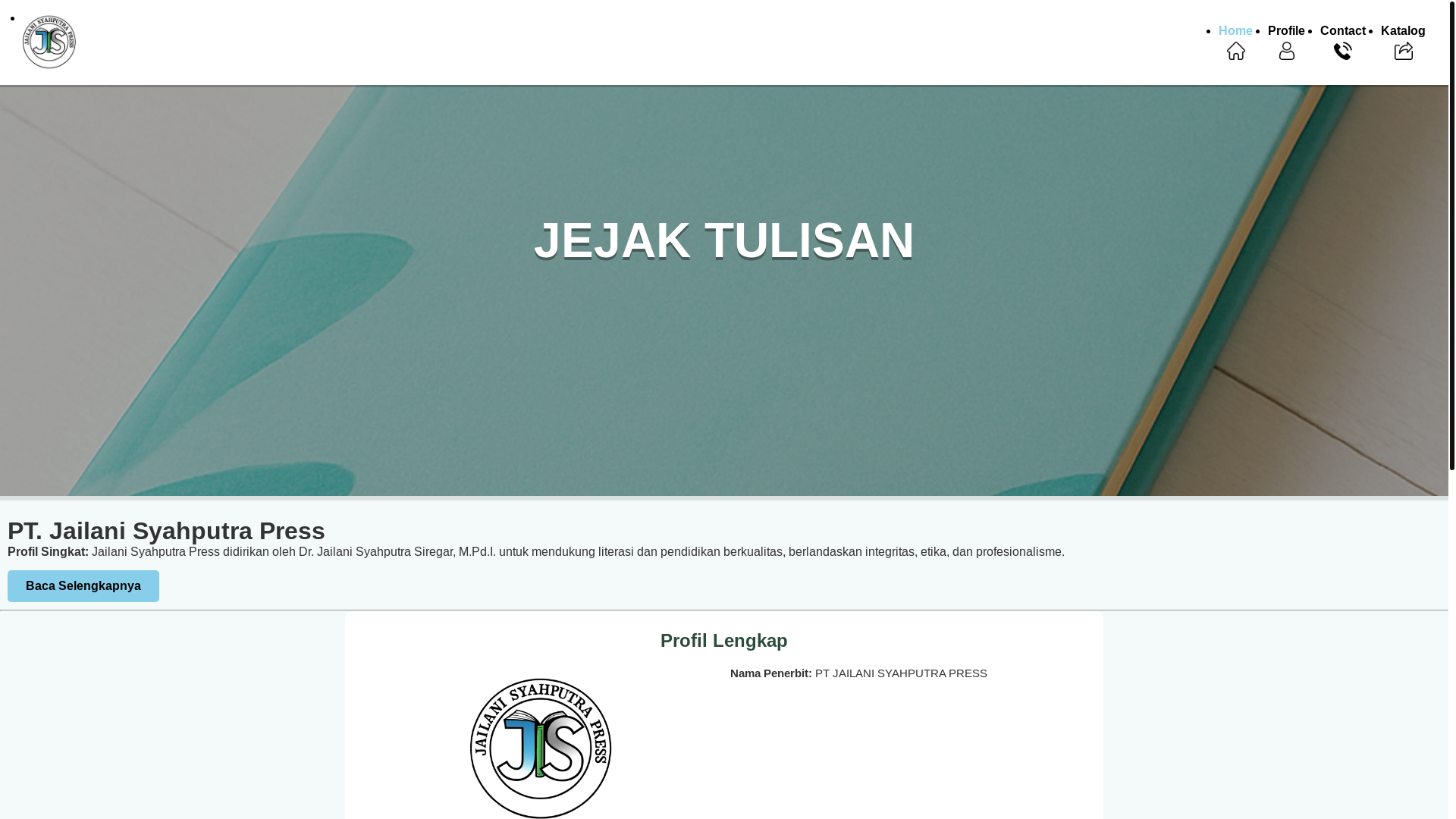 website screenshot of https://ptjailanisyahputrapress.my.id/