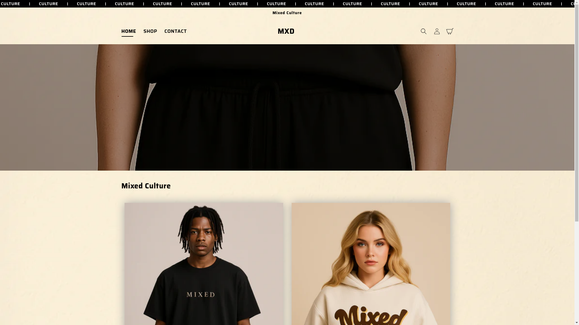 website screenshot of https://mxdcultureco.com/