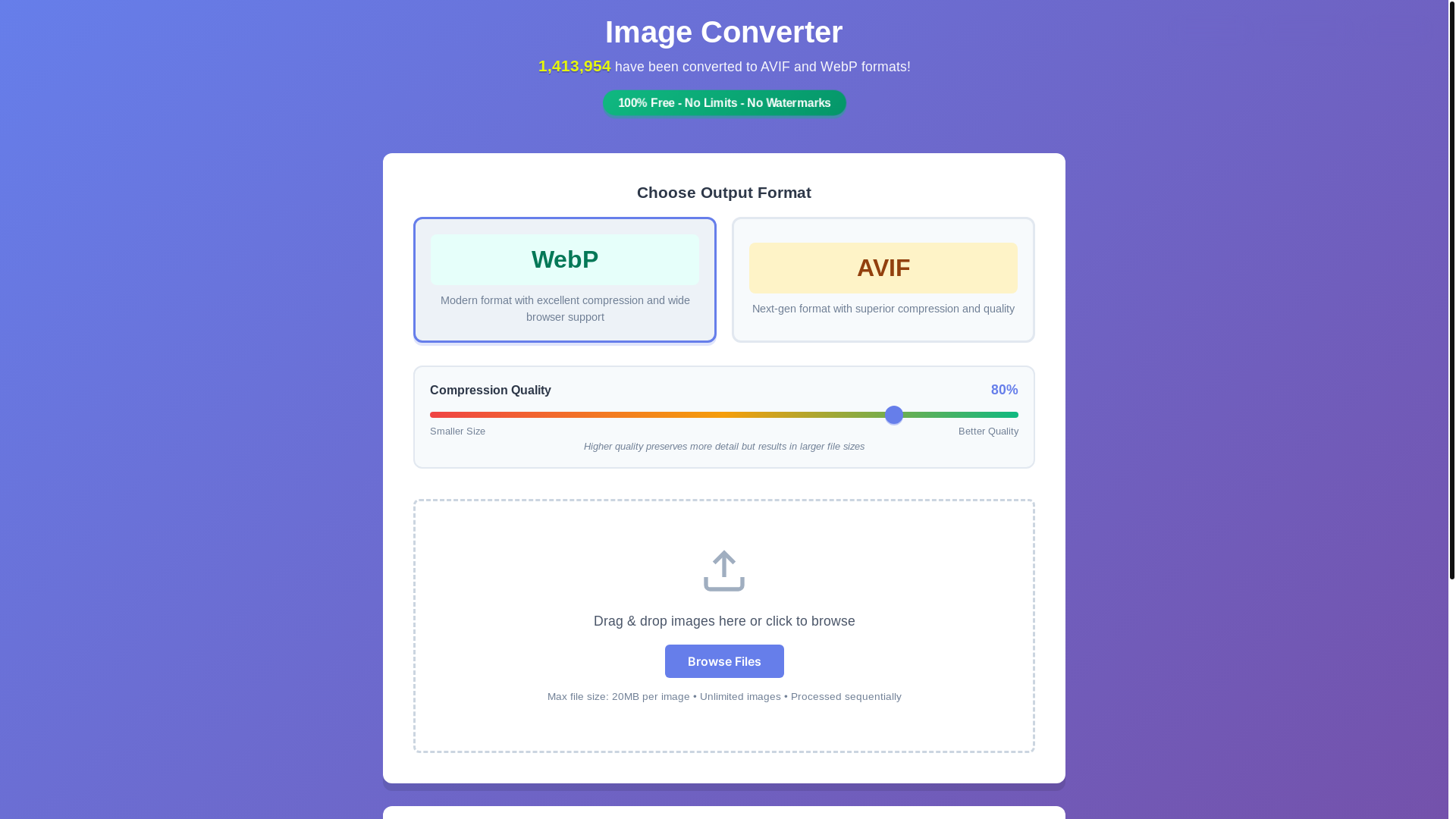 website screenshot of https://imgconve.com/