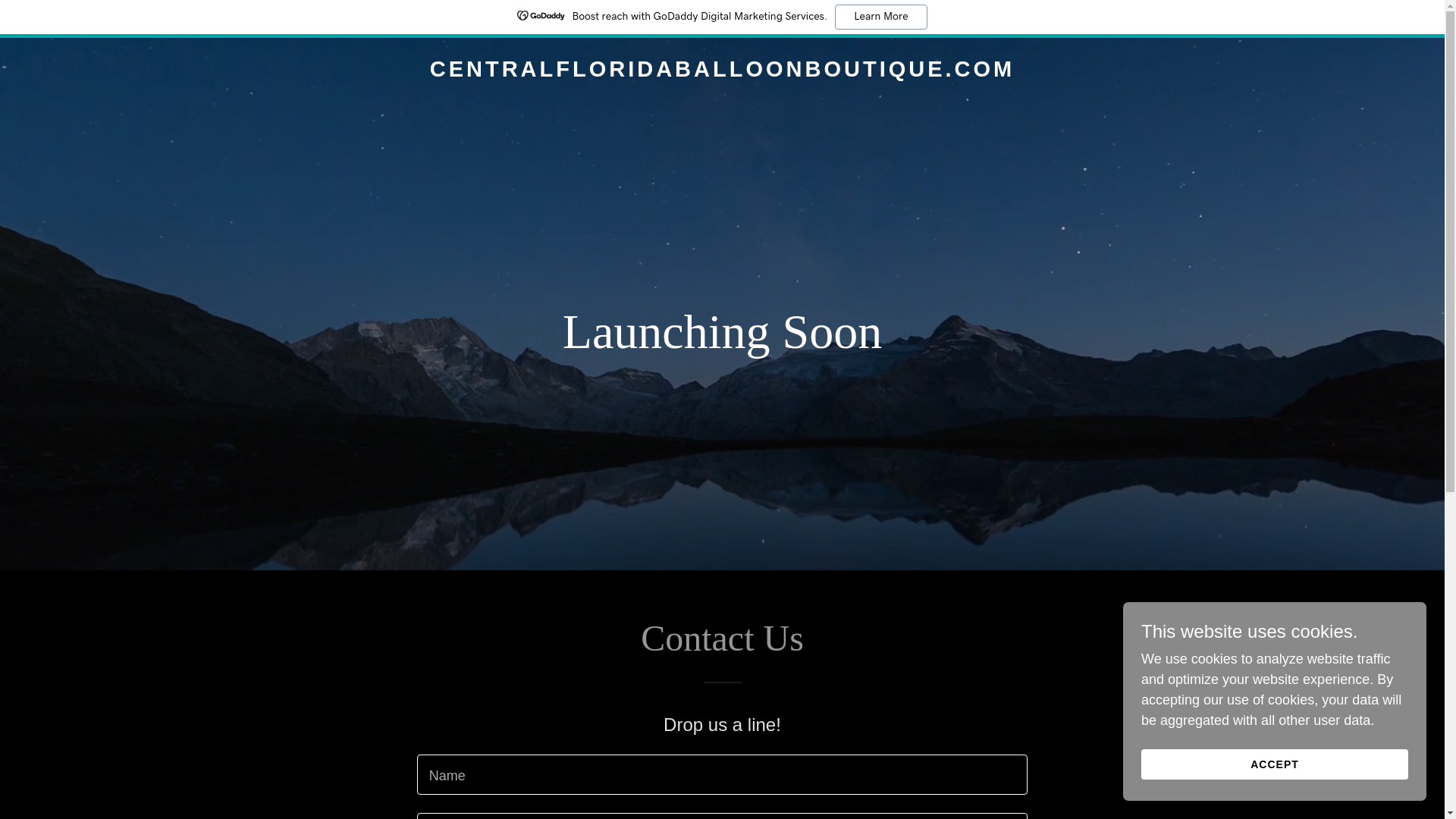 website screenshot of https://centralfloridaballoonboutique.com/