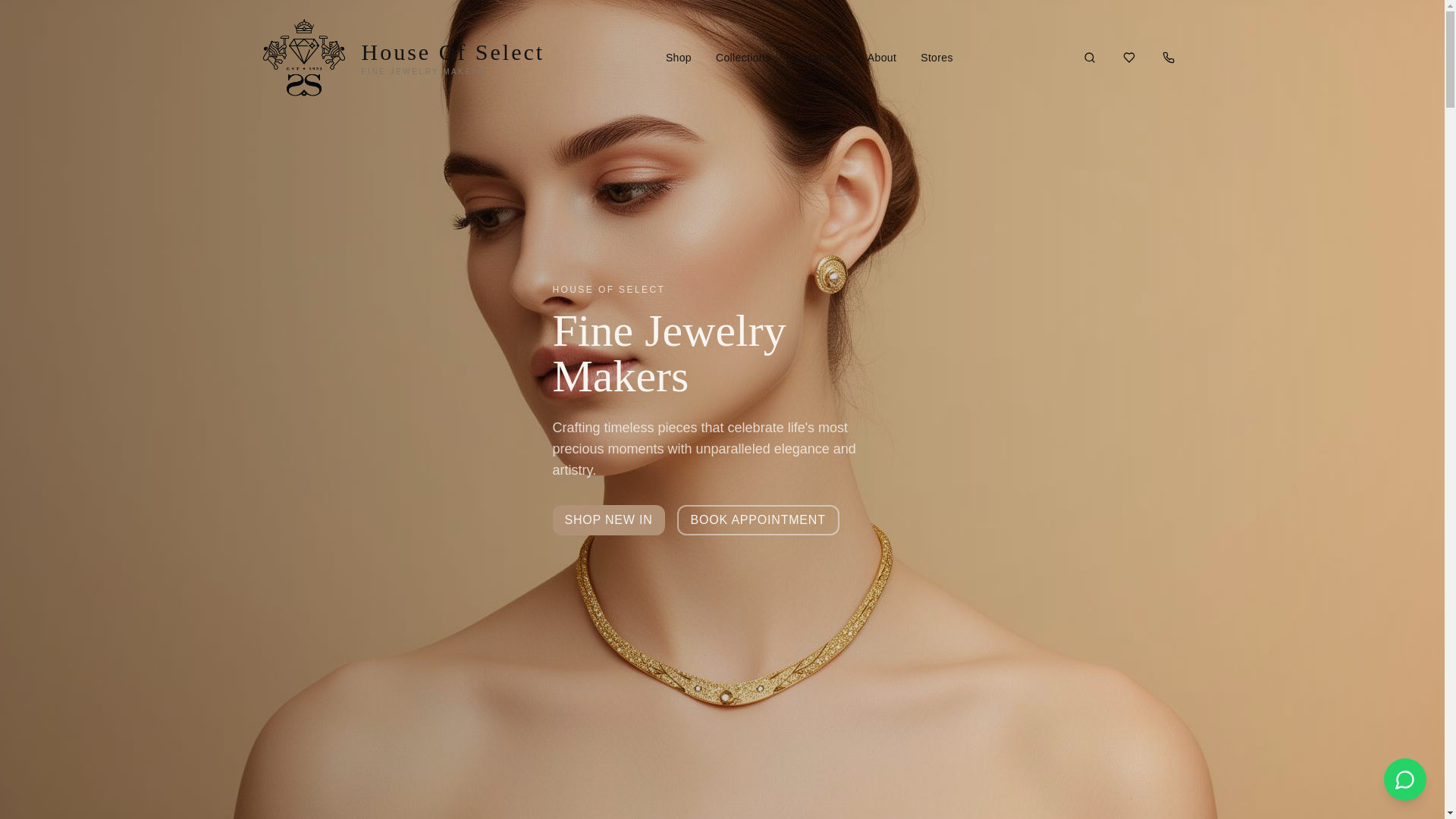 website screenshot of https://houseofselect.com/