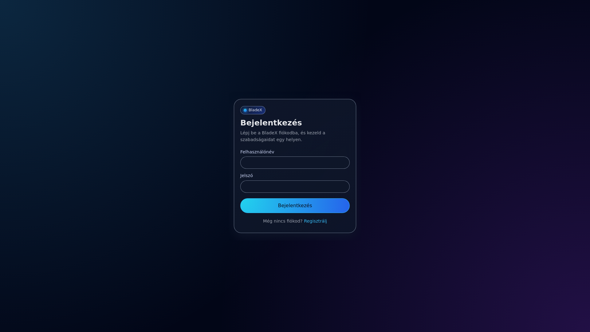 website screenshot of https://bladex.hu/