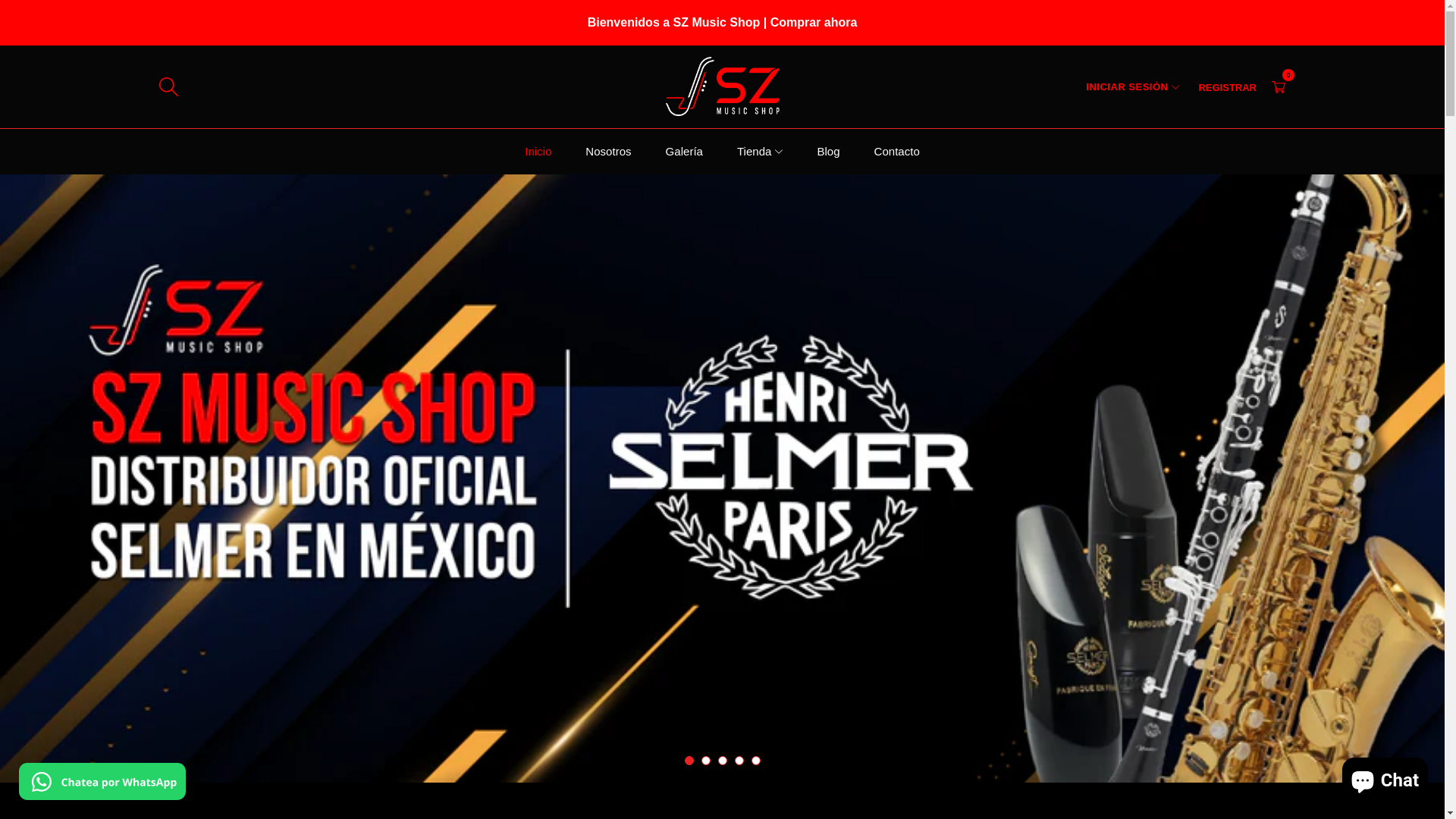 website screenshot of https://szmusicshop.com/