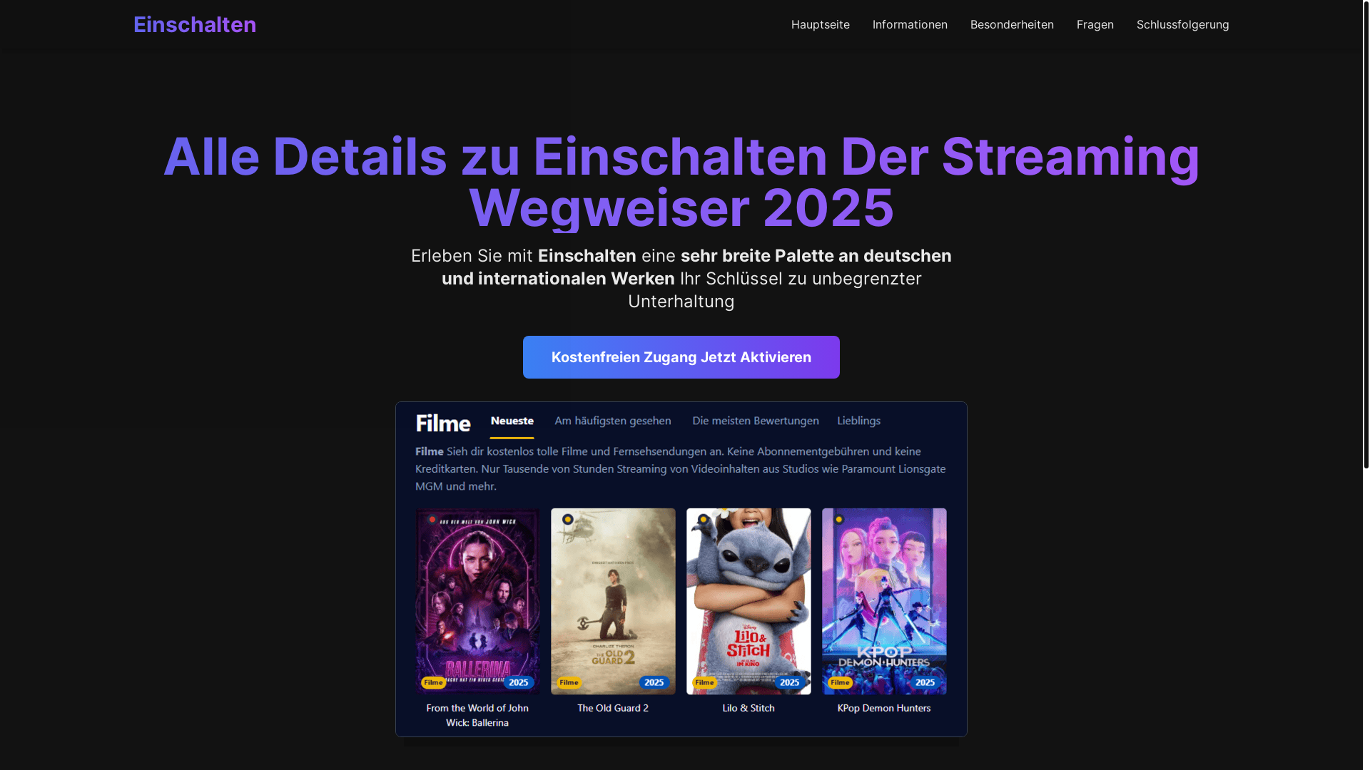website screenshot of https://einschalten-vda8.pages.dev/