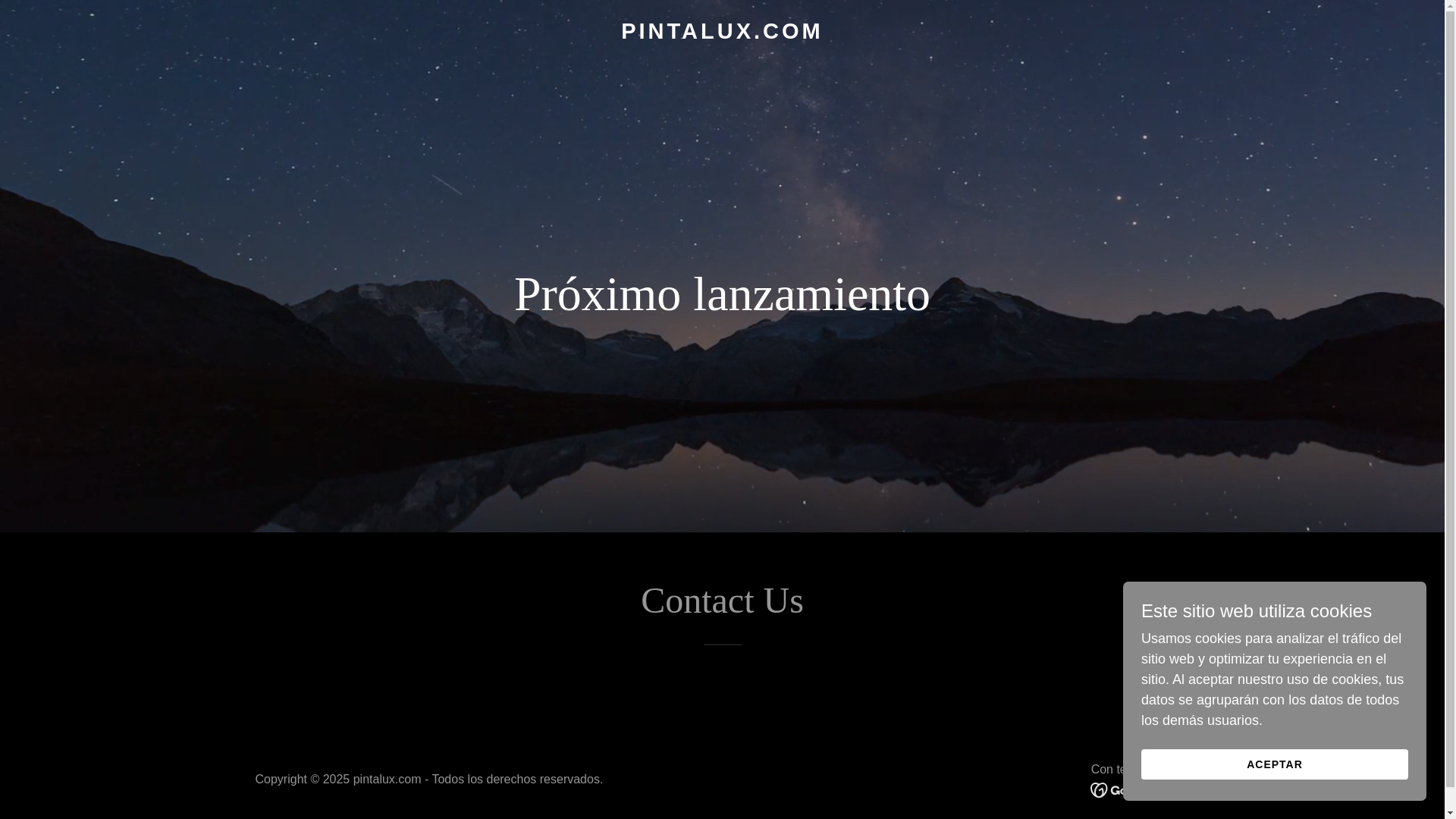 website screenshot of https://pintalux.com/