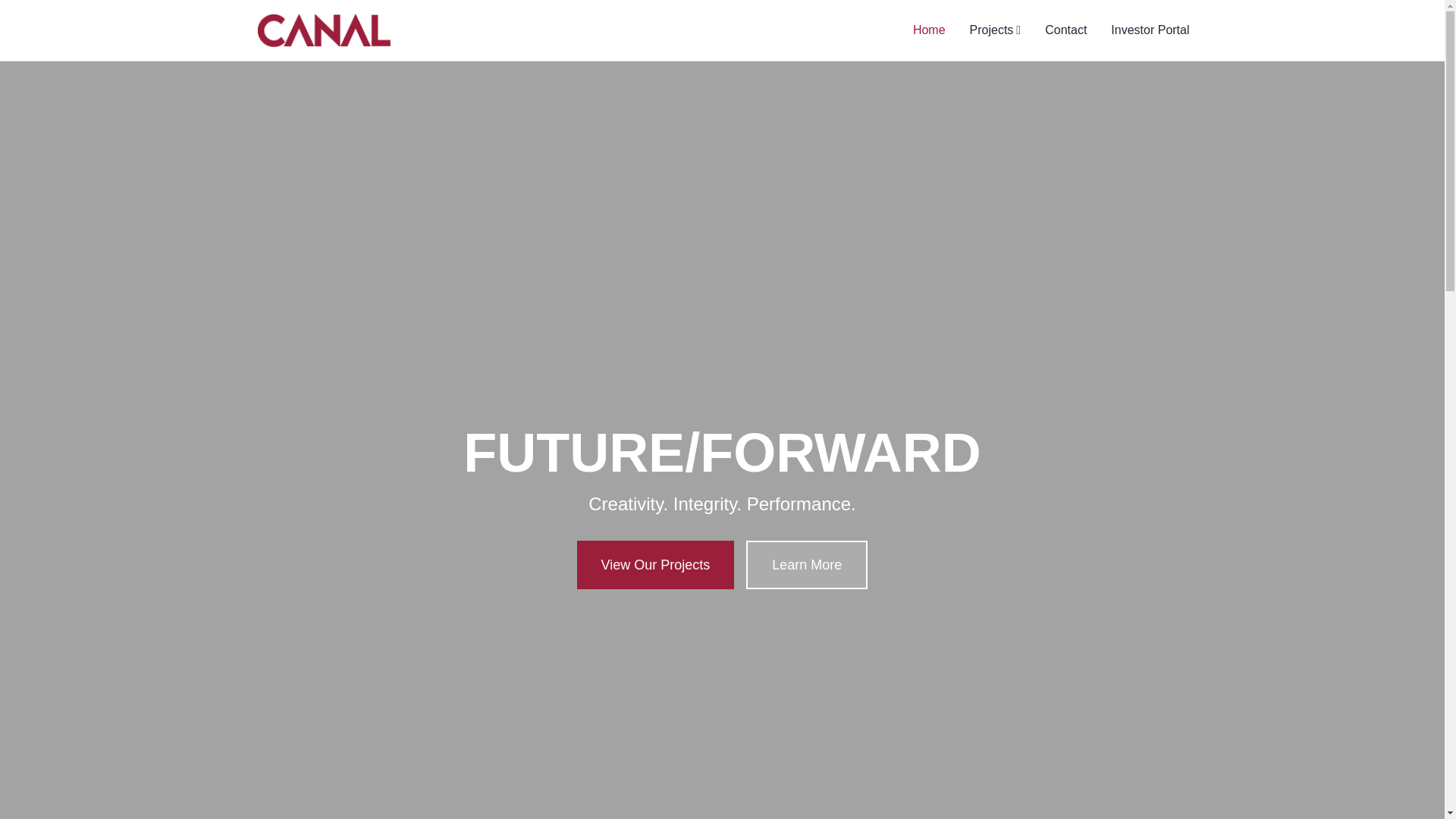 website screenshot of https://canalrealty.us/