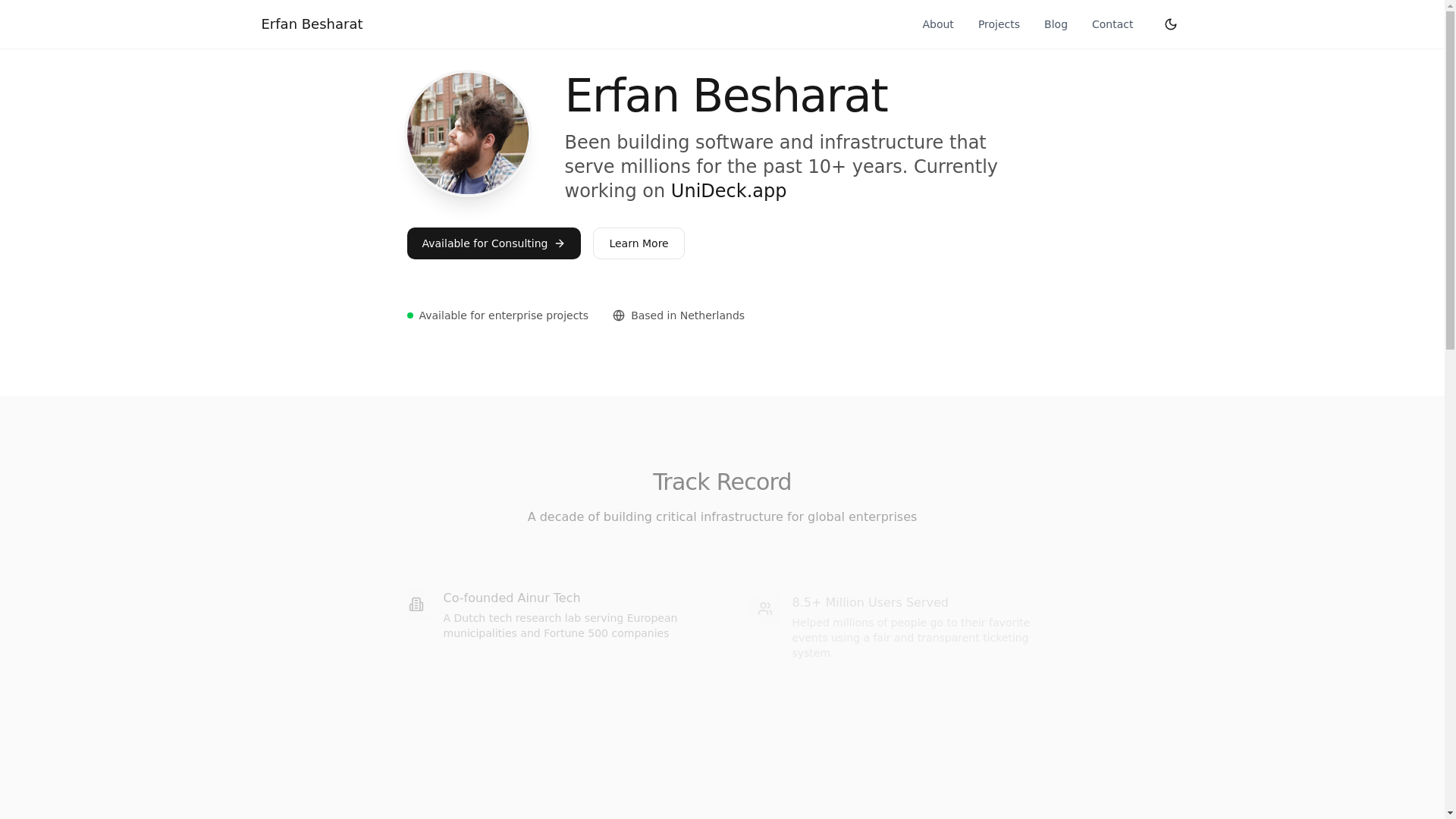 website screenshot of https://erbesharat-nl.pages.dev/