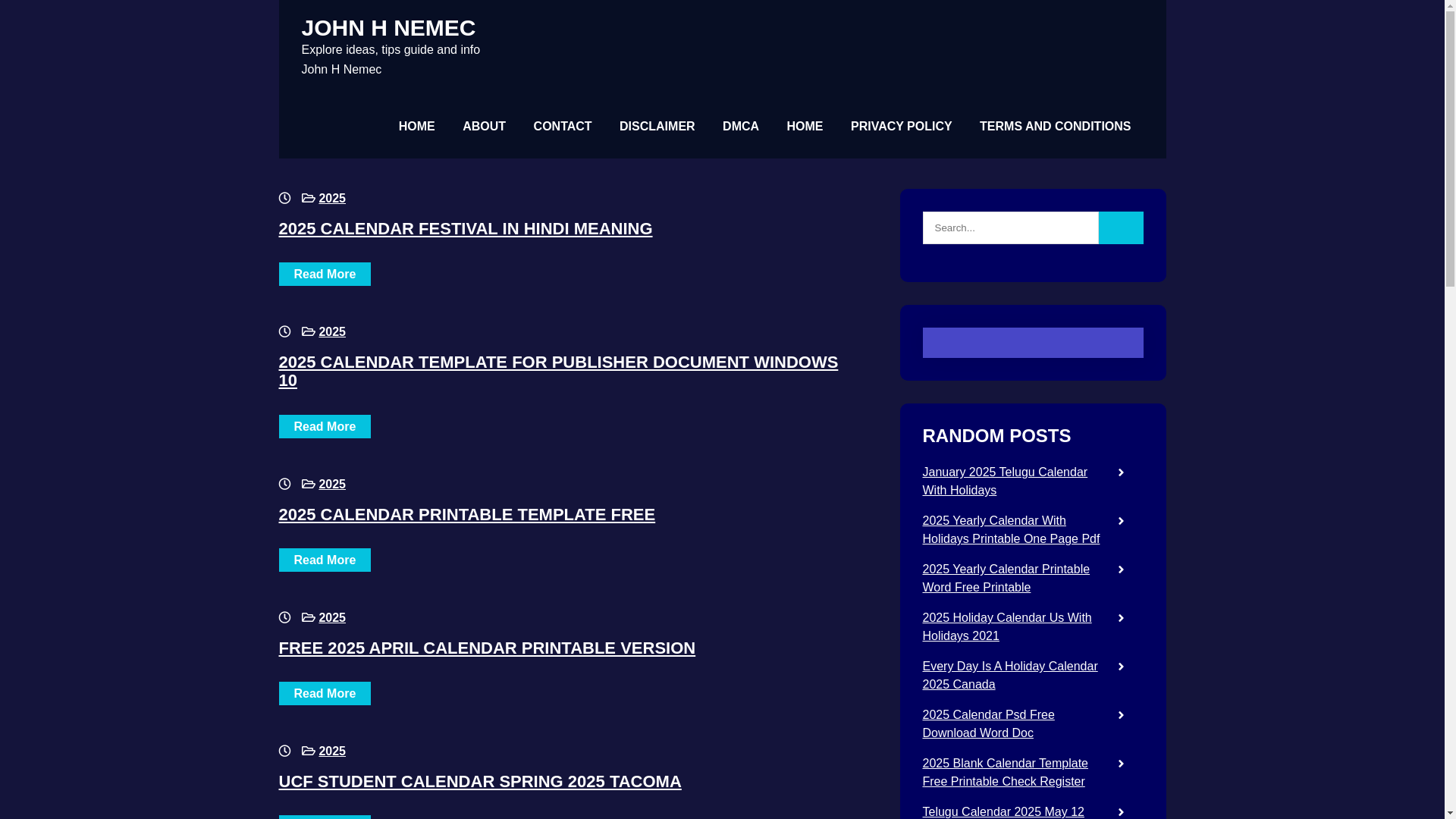 website screenshot of https://johnhnemecl.pages.dev/