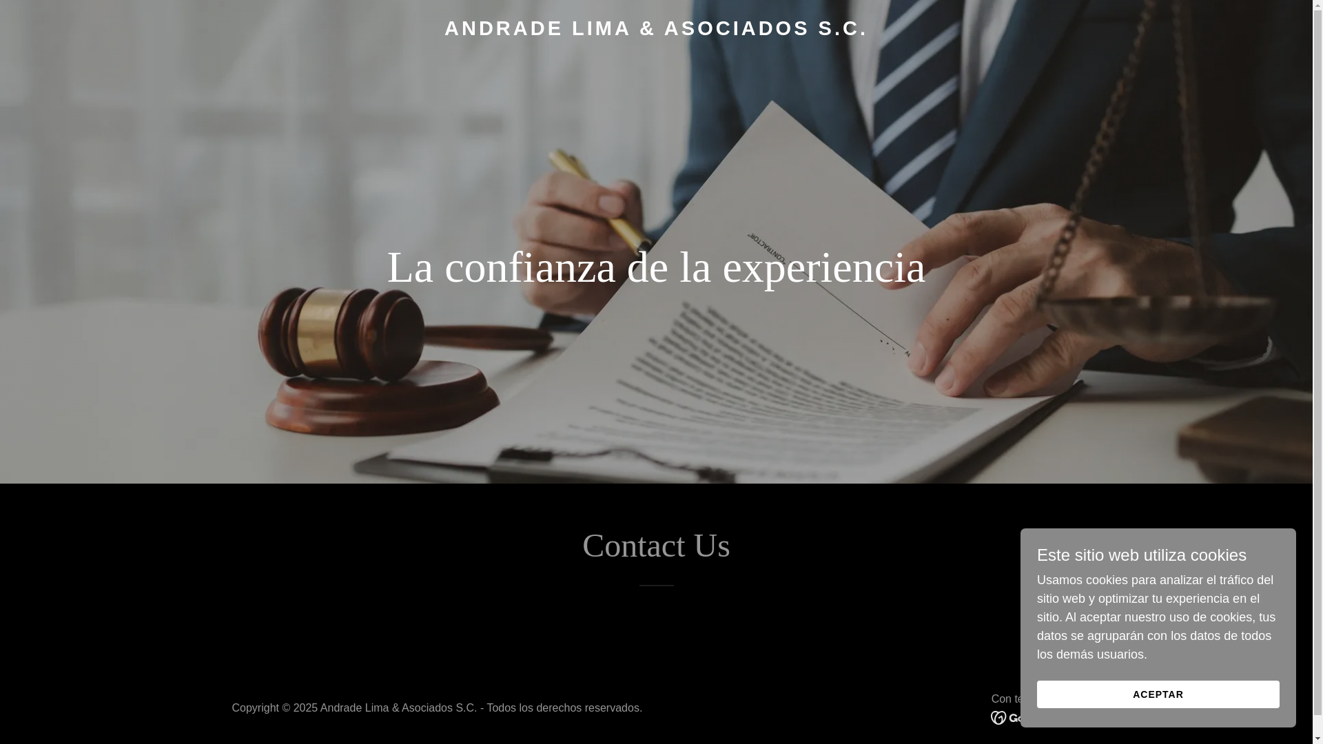 website screenshot of https://andrade-abogado.com/