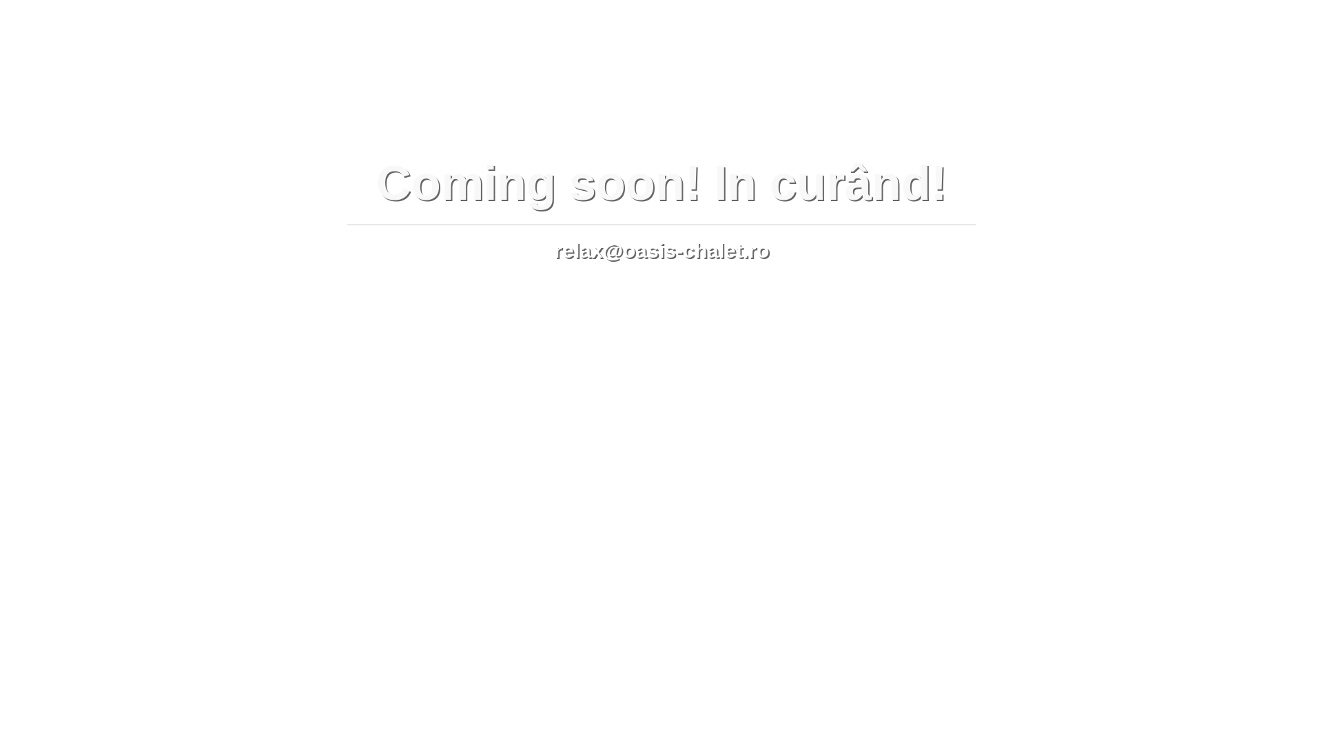 website screenshot of https://oasis-chalet.ro/