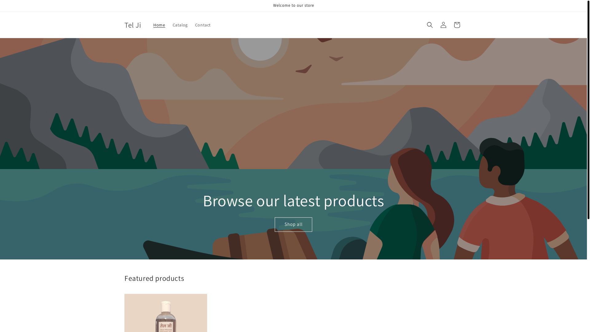 website screenshot of https://telji.shop/