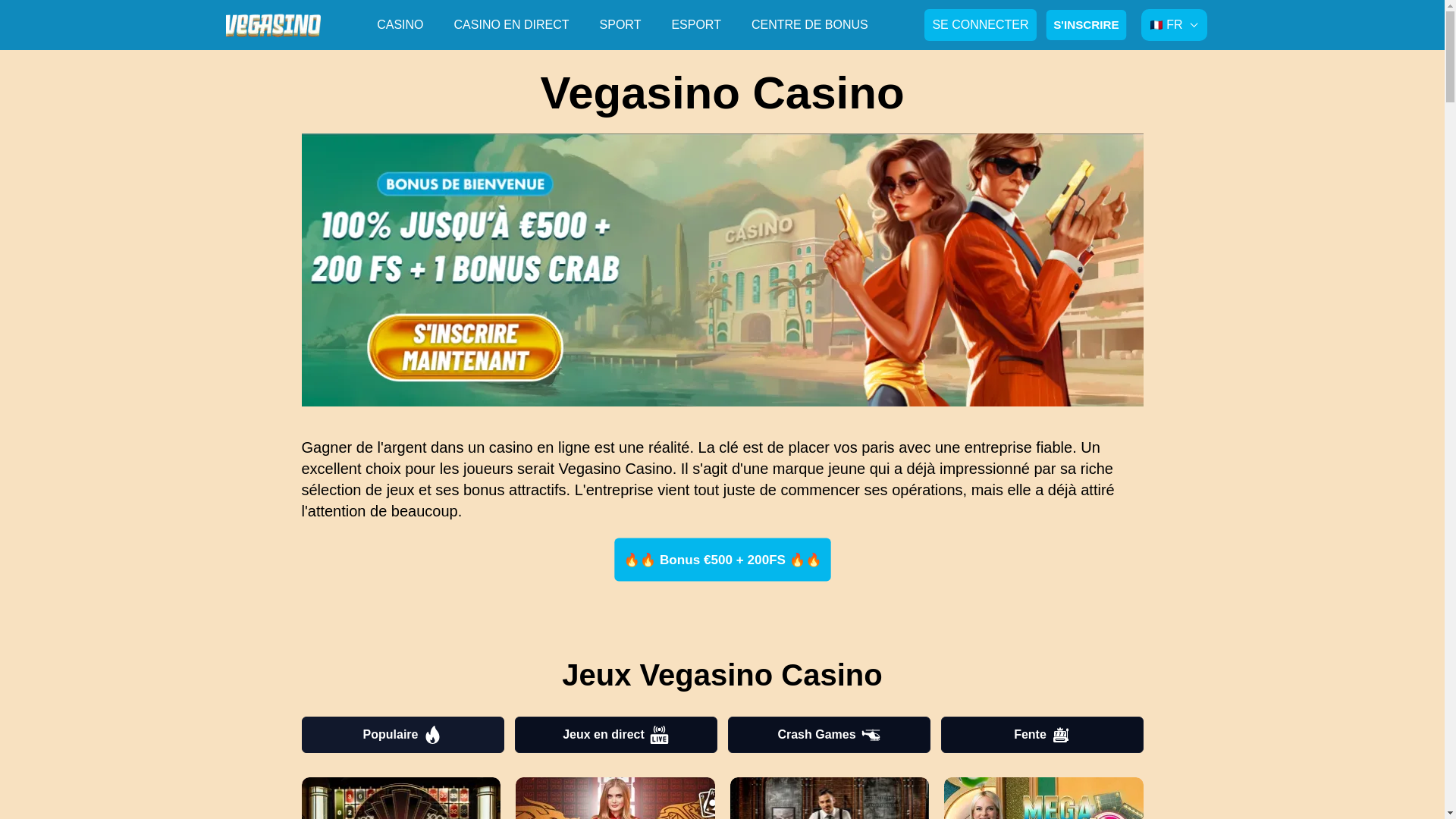 website screenshot of https://vegasino-fr-2541.pages.dev/