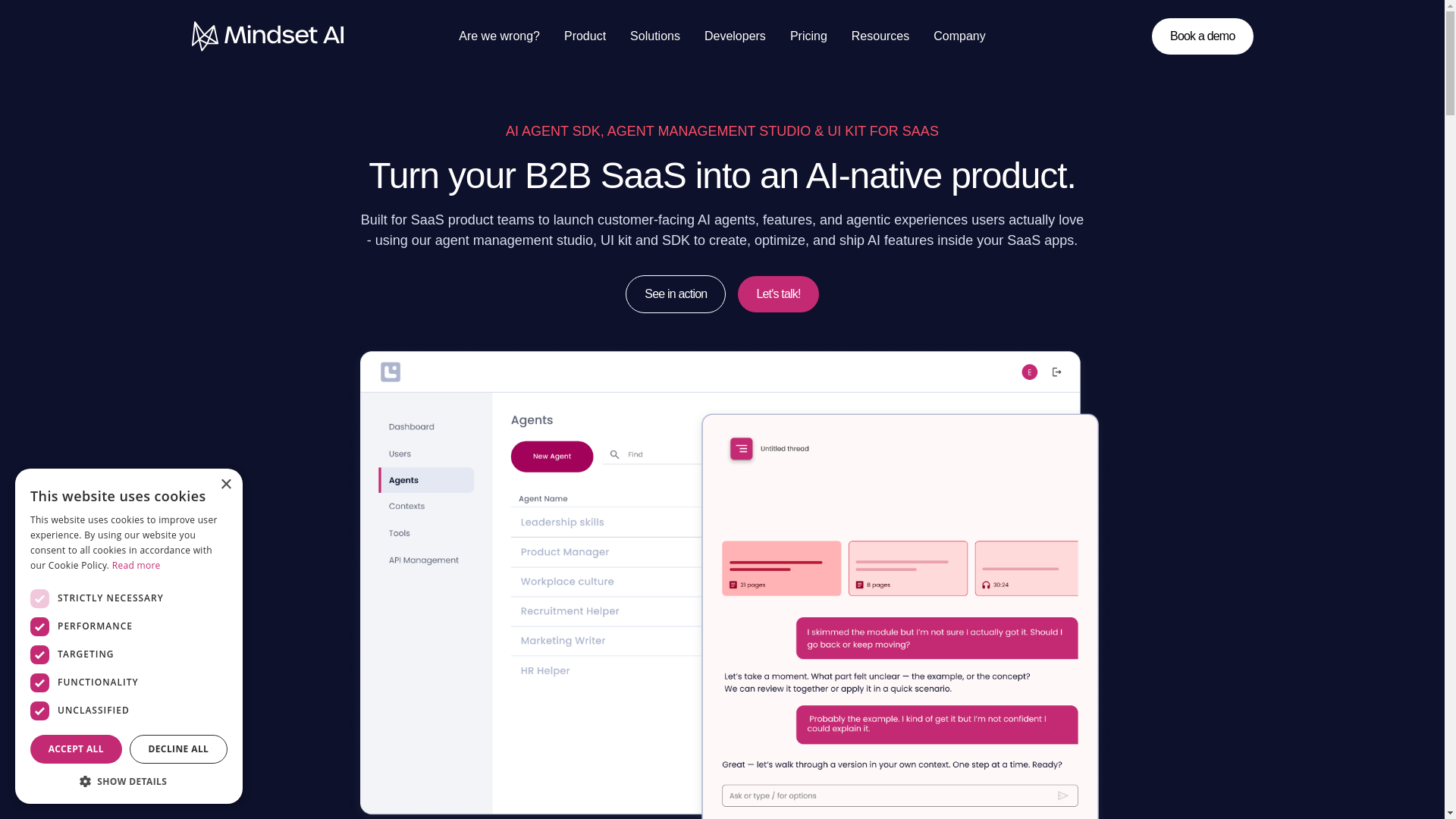 website screenshot of https://joinmindsetteam.com/