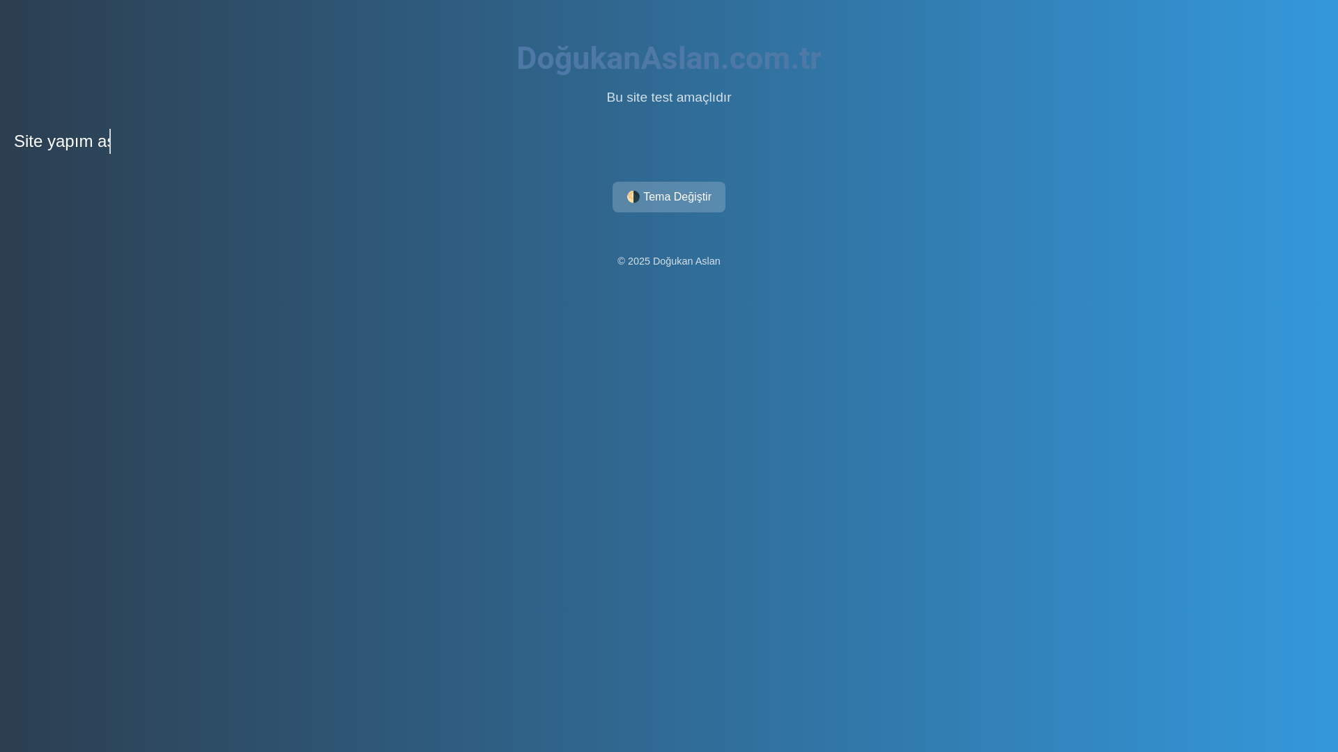 website screenshot of https://dogukanaslan.com.tr/