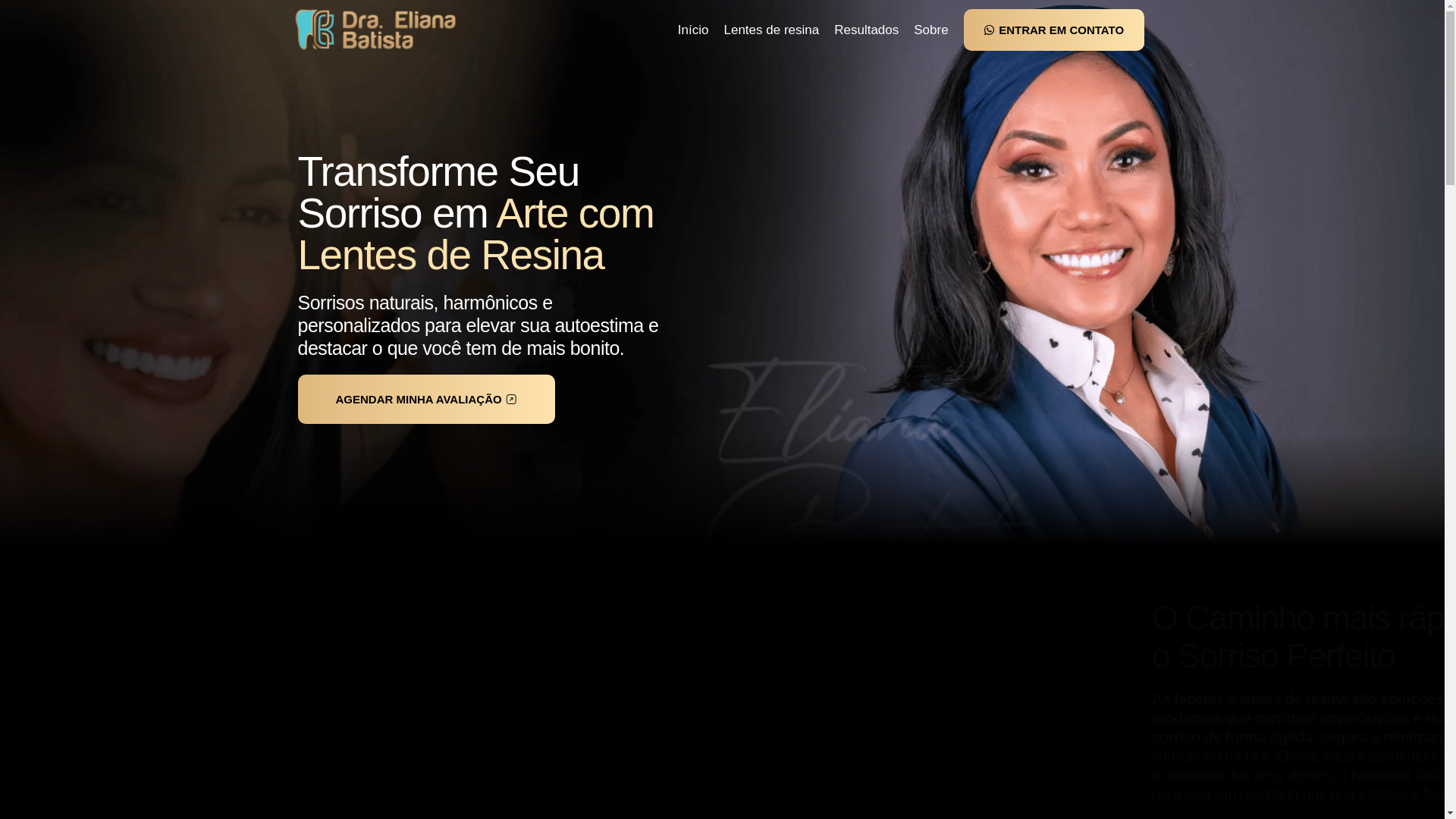website screenshot of https://draelianabatista.com.br/