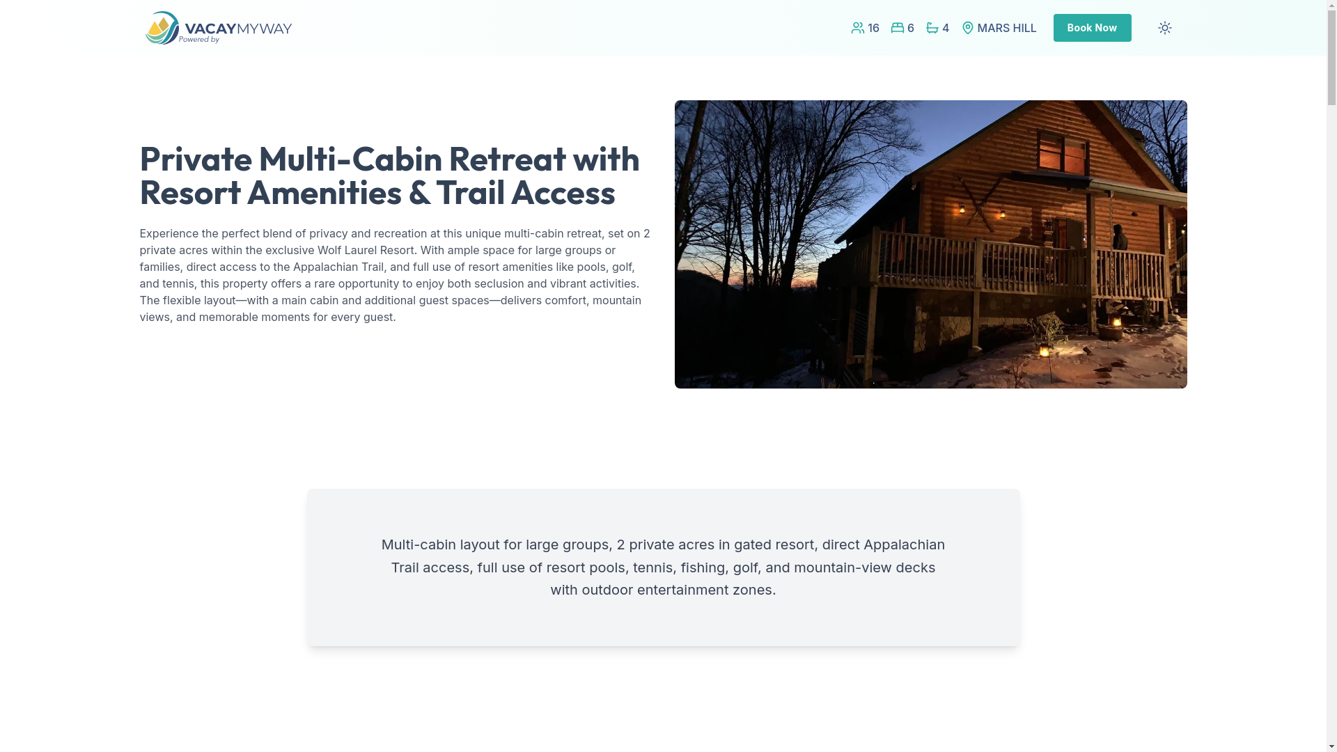 website screenshot of https://sprucegather.properties/