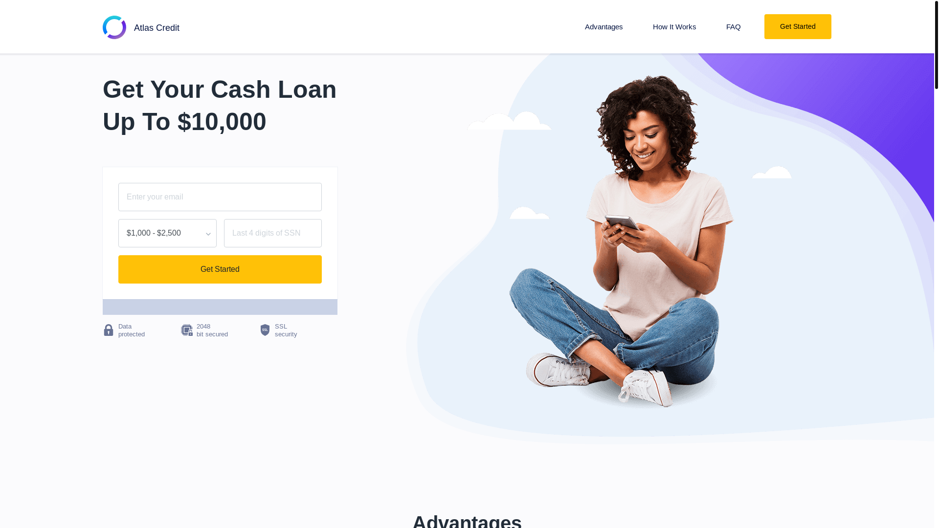 website screenshot of https://atlascredil.pages.dev/