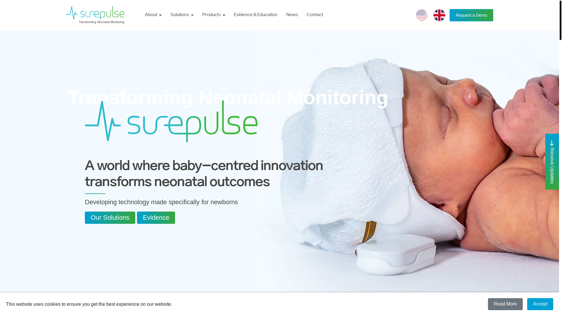 website screenshot of https://surepulsemedical.world/