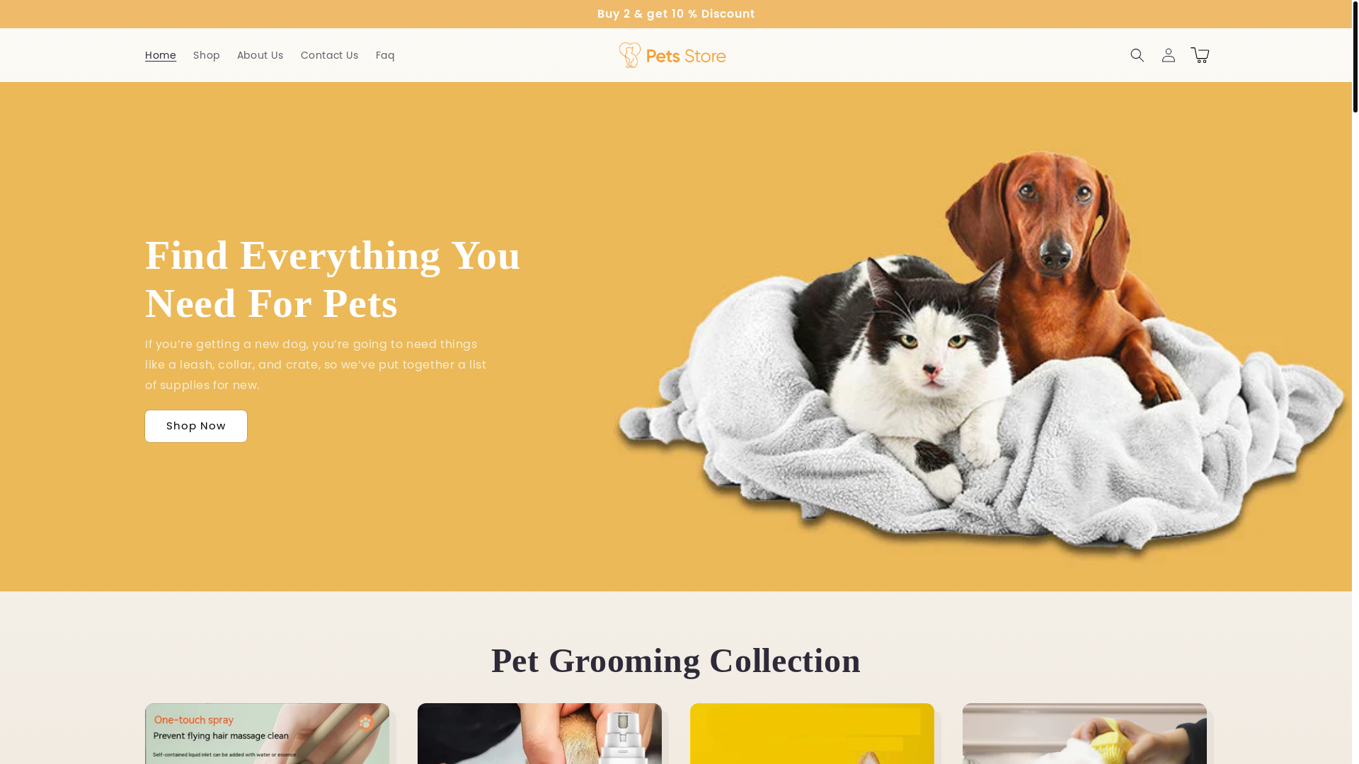 website screenshot of https://parandbogeyspets.com/