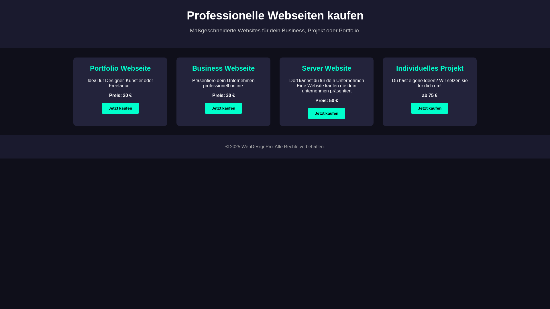 website screenshot of https://webentwicklung-coden.pages.dev/