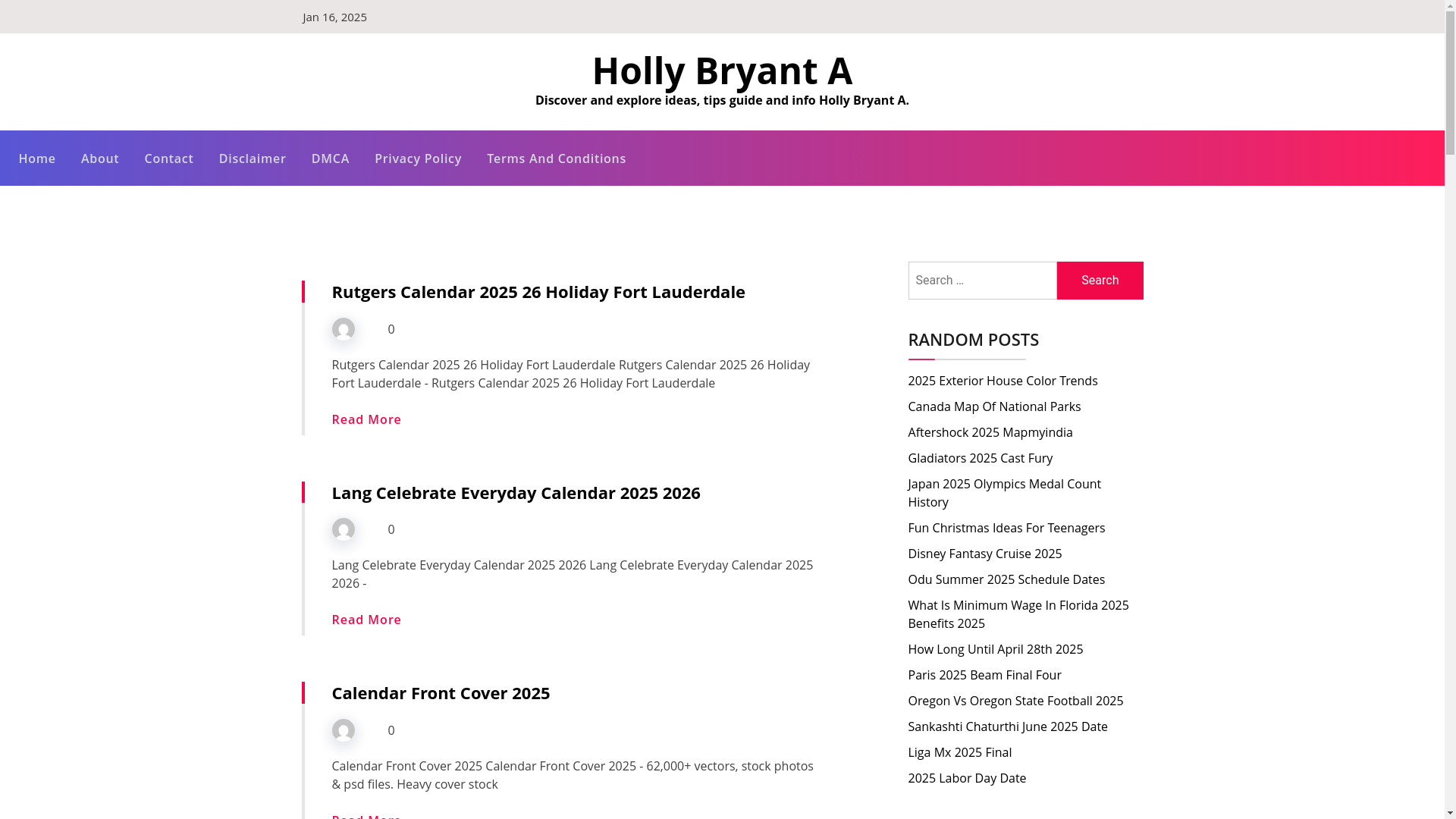 website screenshot of https://hollybryanta.pages.dev/