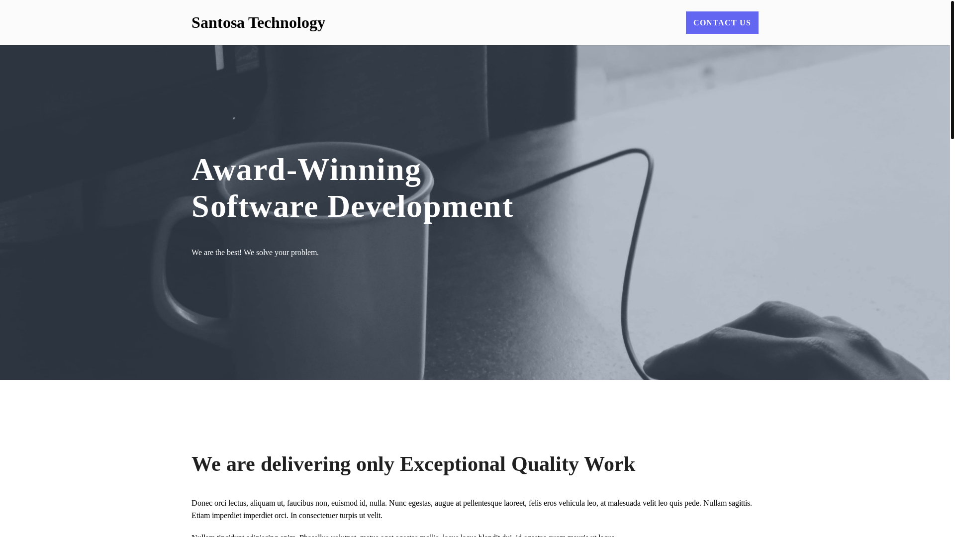 website screenshot of https://santosatech.pages.dev/