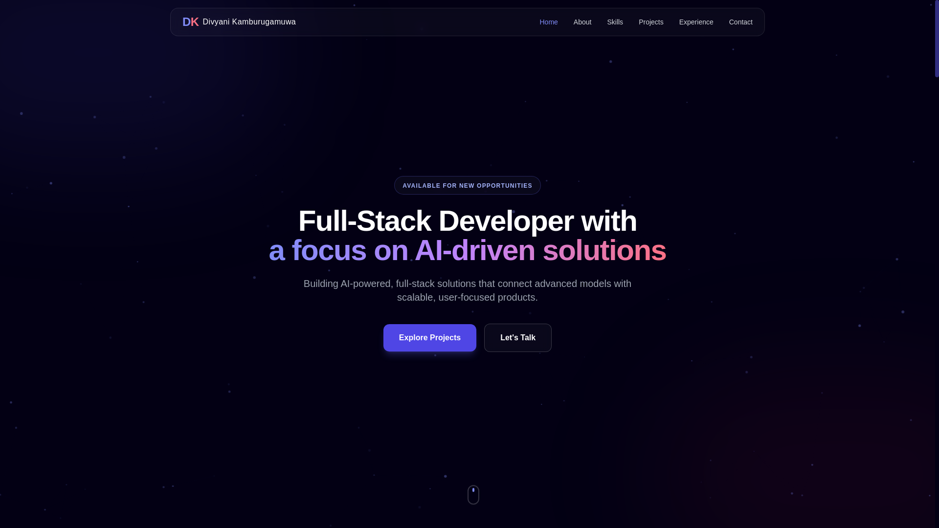 website screenshot of https://divyani.me/