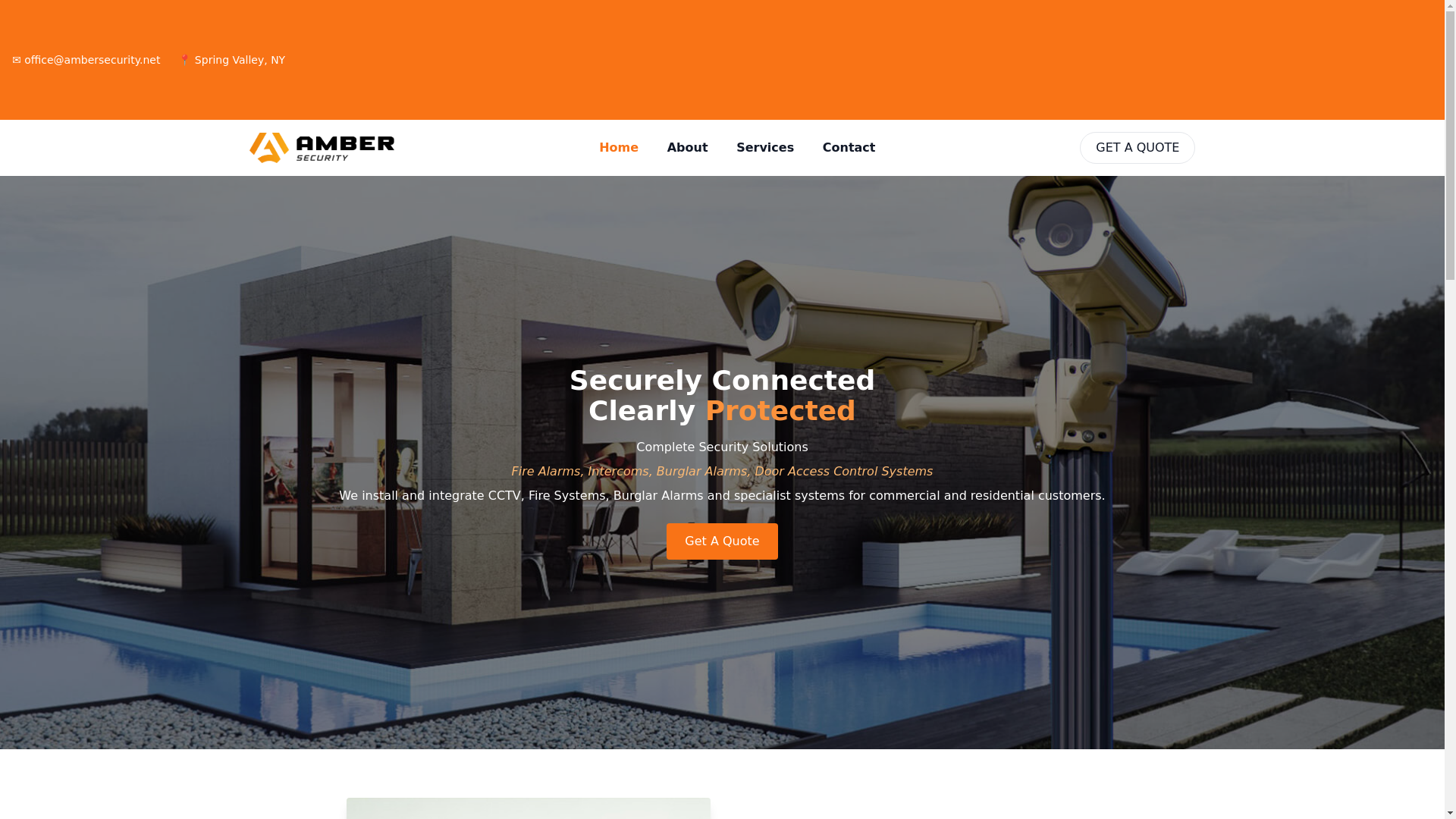 website screenshot of https://ambersecurity.pages.dev/