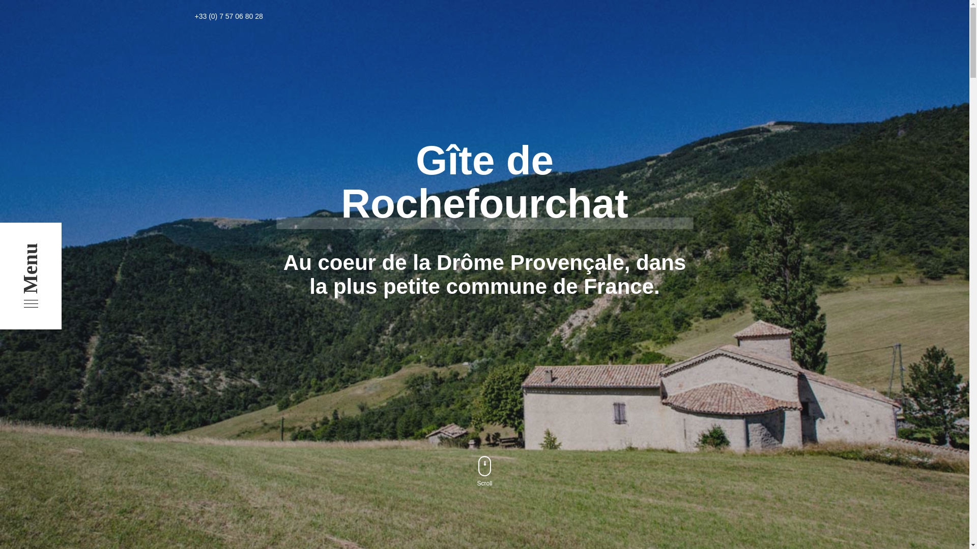 website screenshot of https://le-gite-rochefourchat.fr/