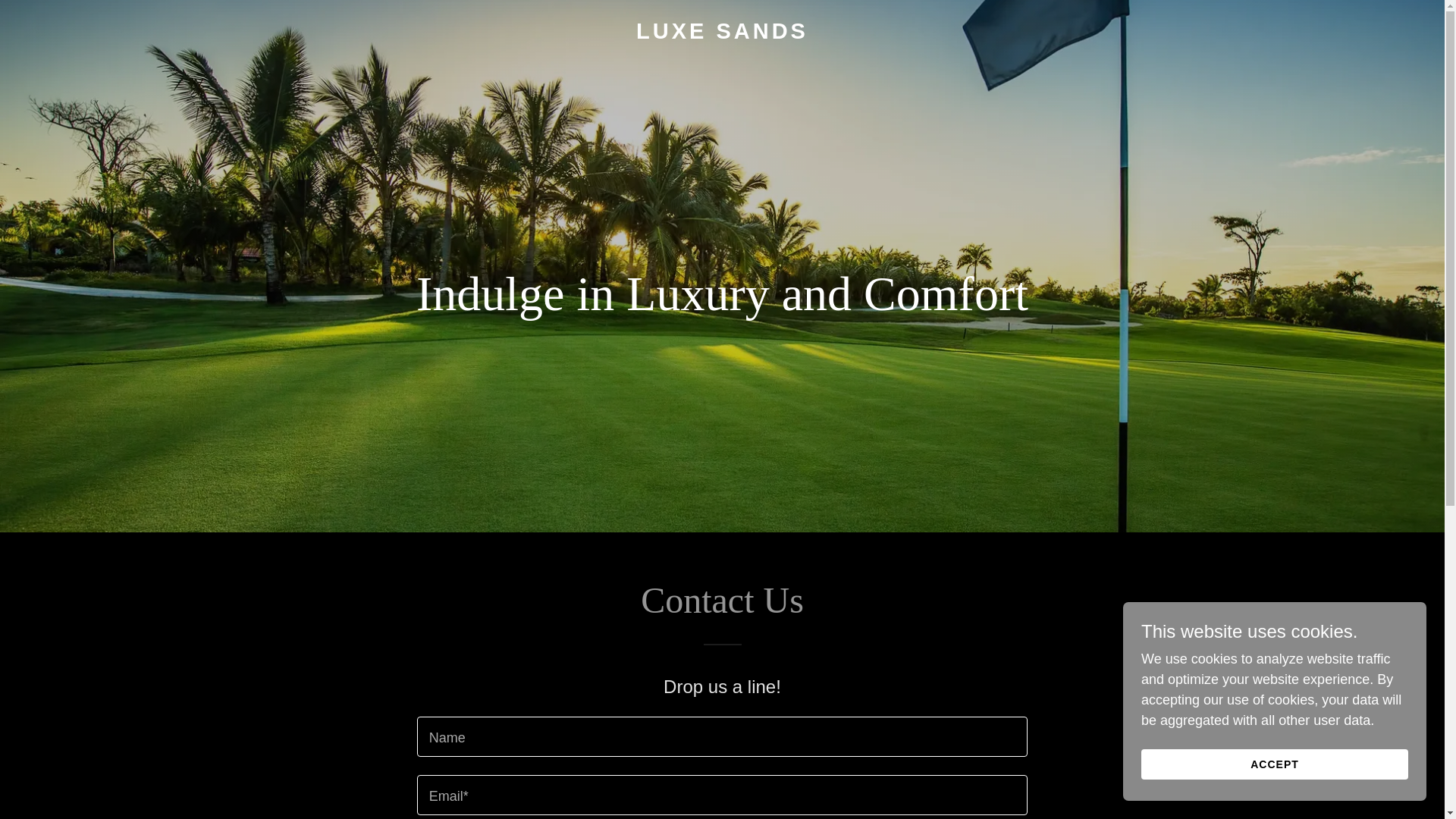 website screenshot of https://luxe-sands.com/