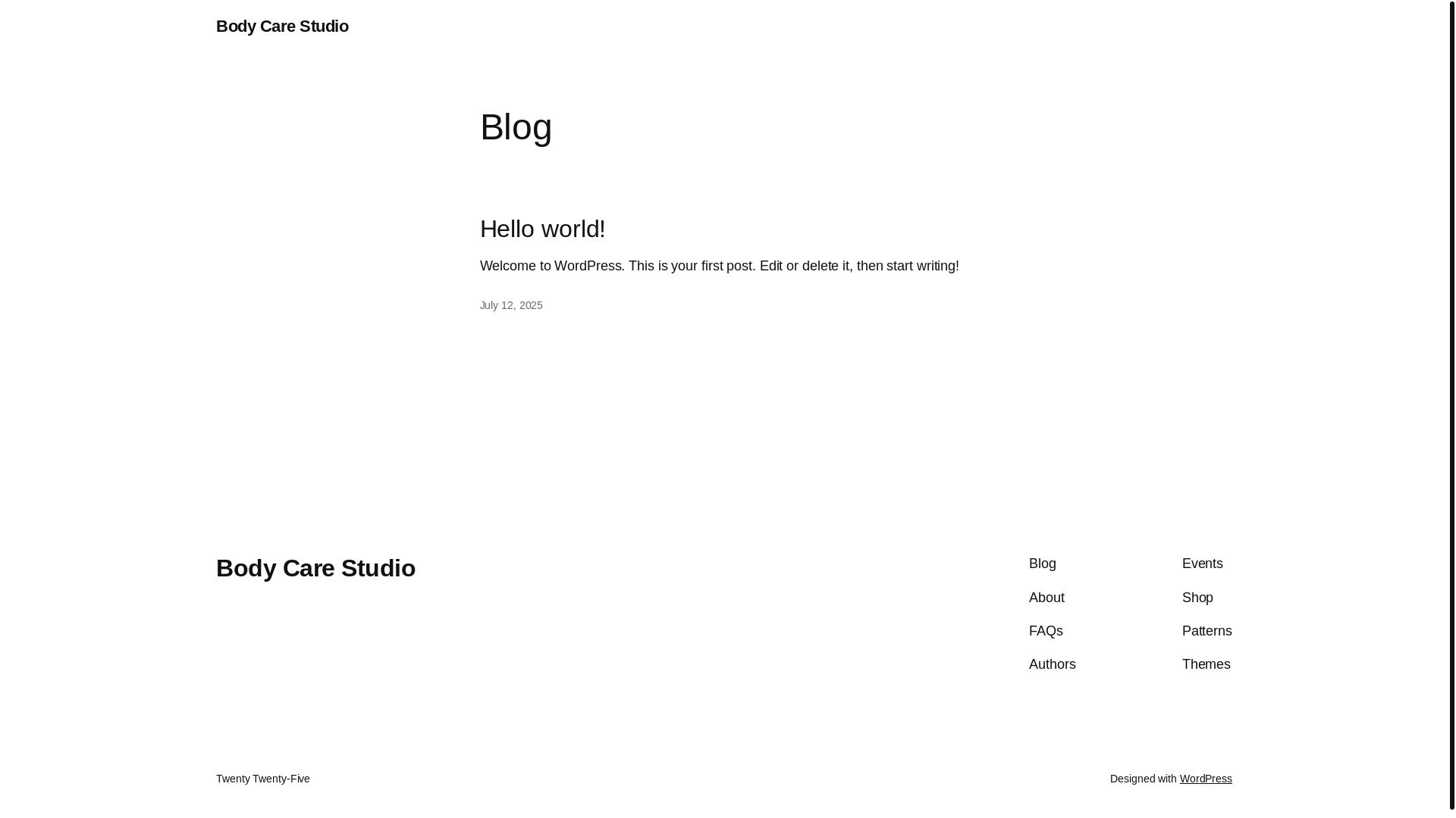 website screenshot of https://bodycarestudio.in/