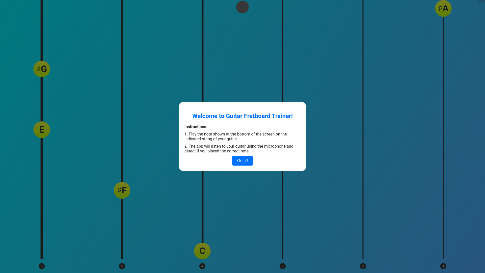 website screenshot of https://fretboard-production.pages.dev/