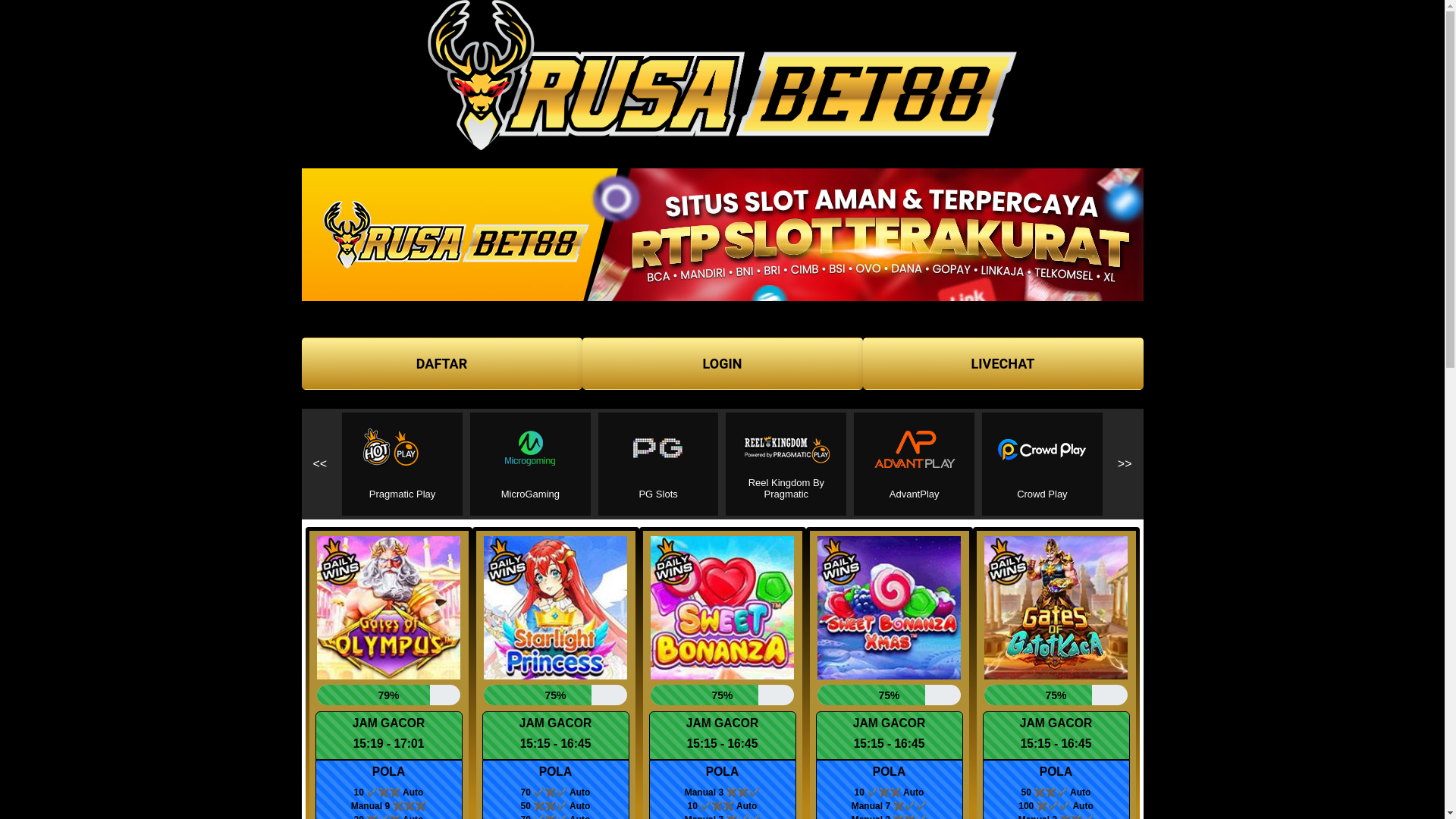 website screenshot of https://rtprusabet88cuan.life/