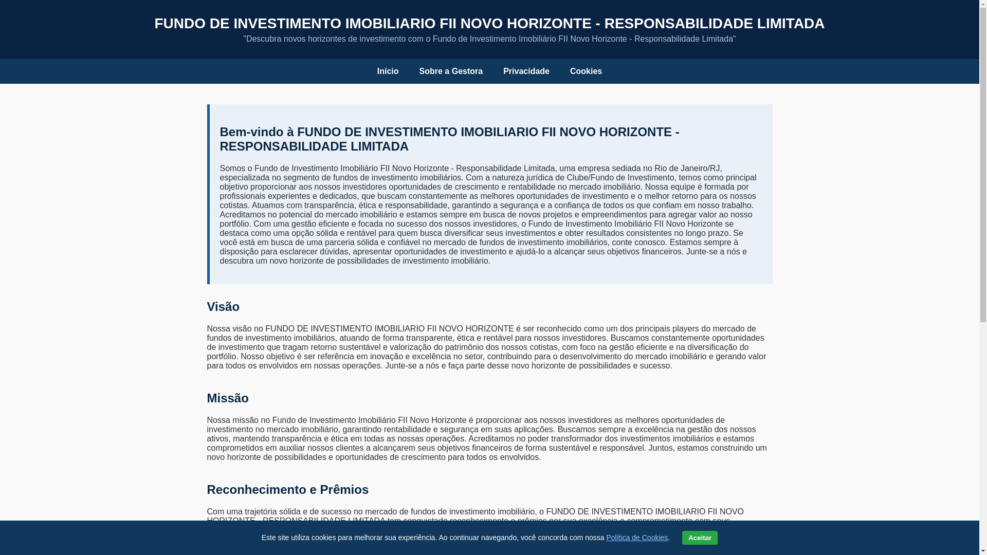 website screenshot of https://fii-novohorizonte.fun/
