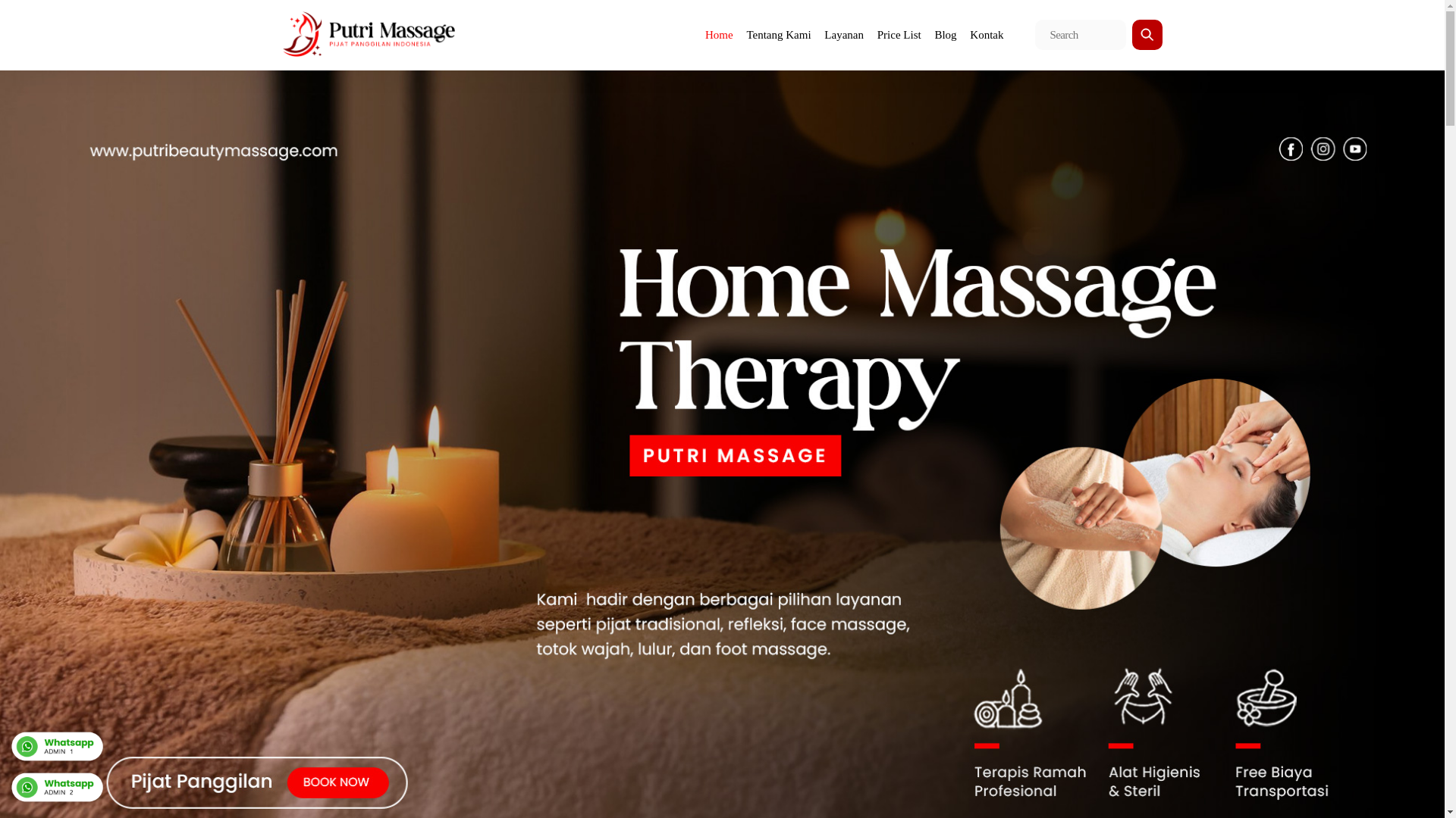 website screenshot of https://massagepanggilanonline.com/